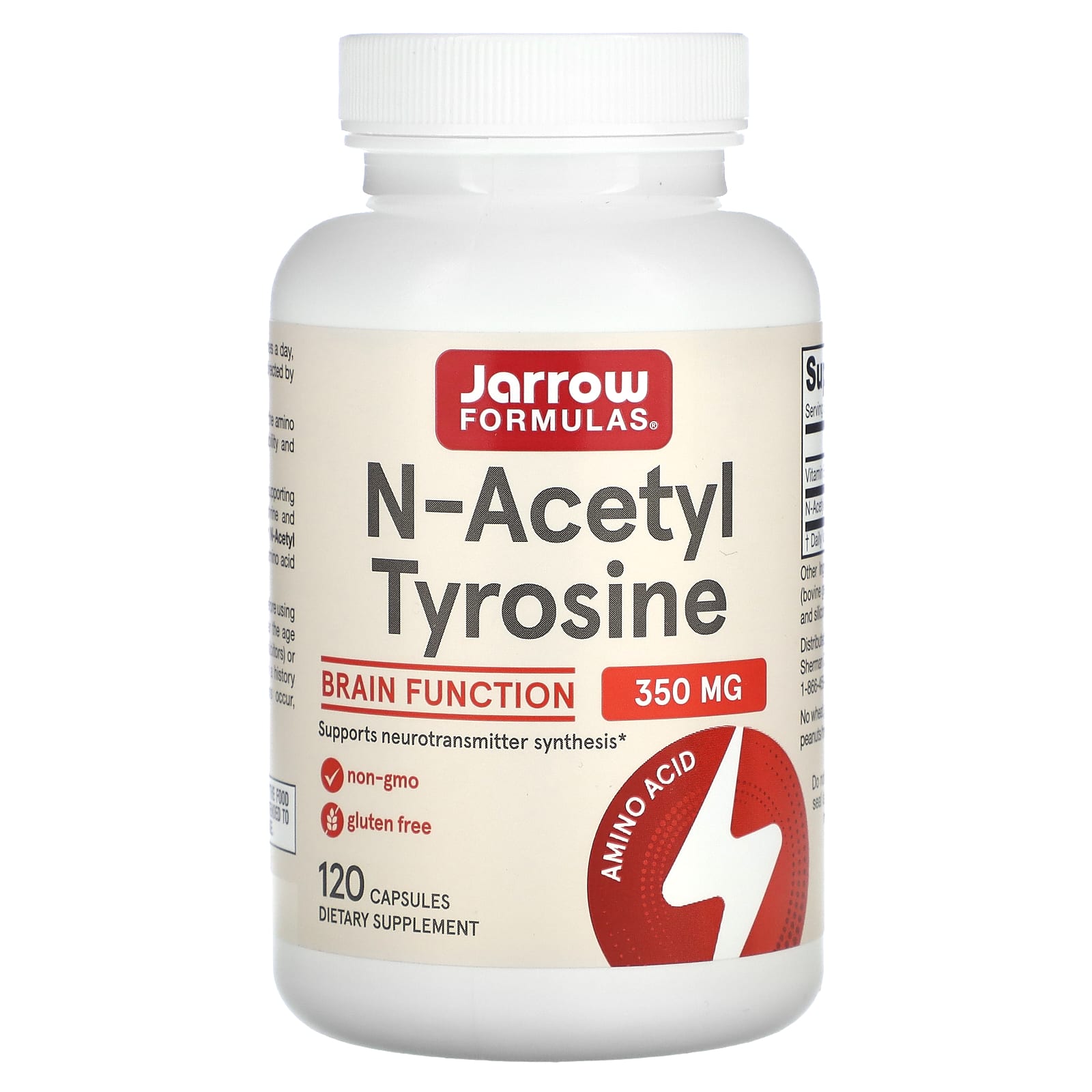 Jarrow Formulas, N-Acetyl Tyrosine, 350 mg, 120 Capsules - B000WNB2E8