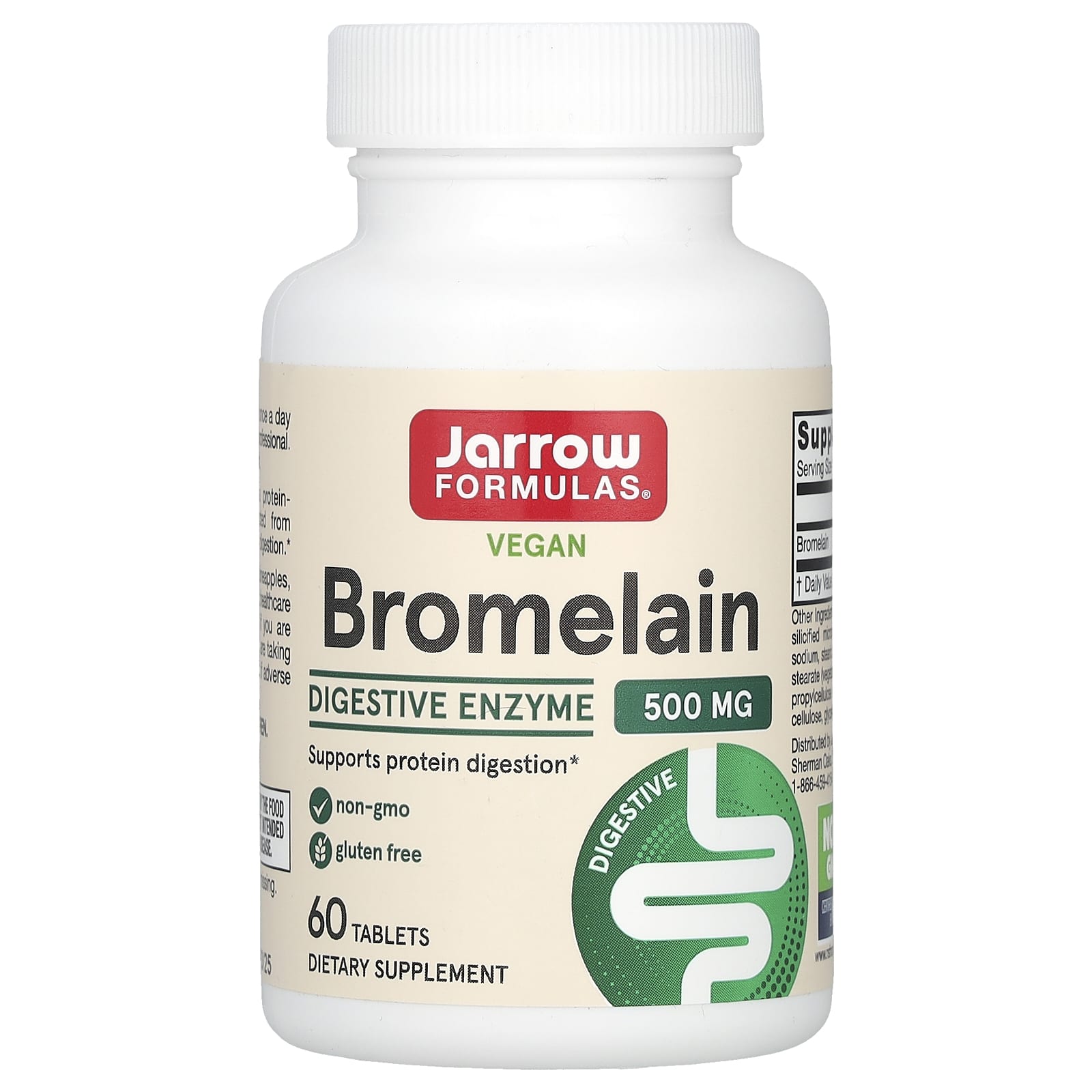 Jarrow Formulas, Vegan Bromelain, 500 mg, 60 Tablets - B00028O7CM