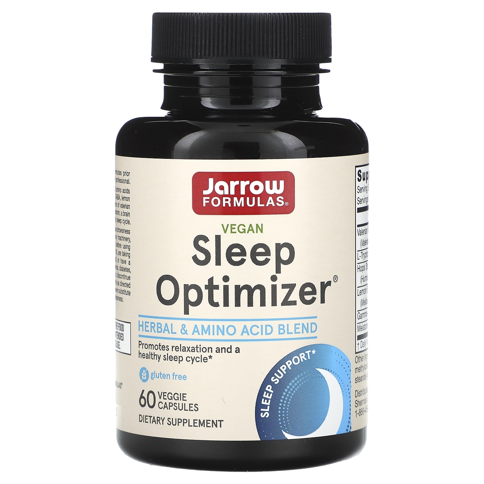 Jarrow Formulas, Vegan Sleep Optimizer, 60 Veggie Capsules - B001DU8VGQ