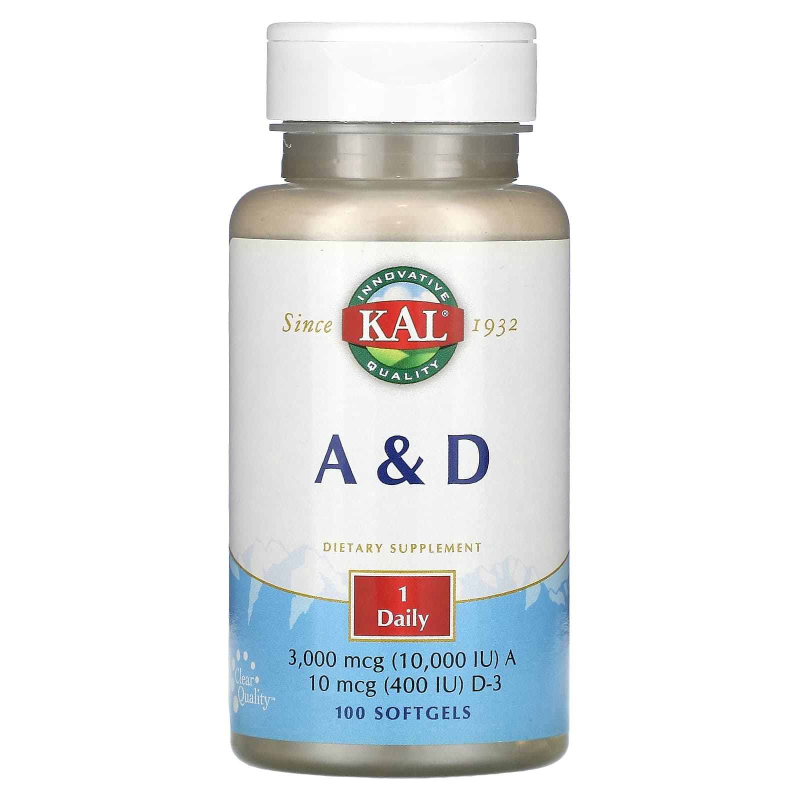 KAL, A & D, 100 Softgels - B00020HVSW