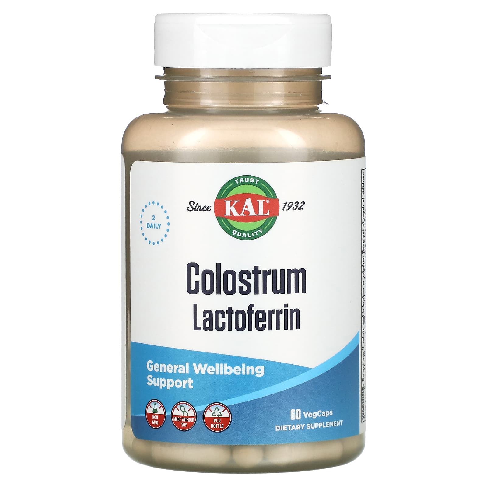 KAL, Colostrum Lactoferrin, 60 Veg Capsules