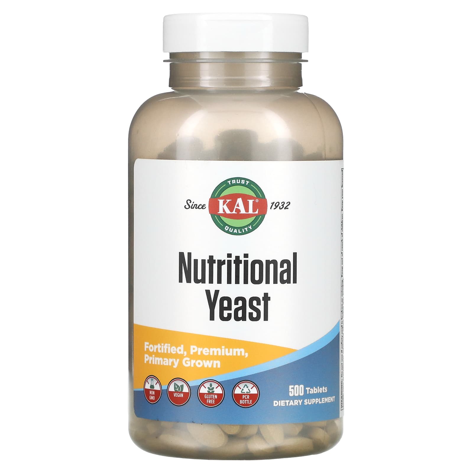 KAL, Nutritional Yeast, 500 Tablets - B00020HV2S