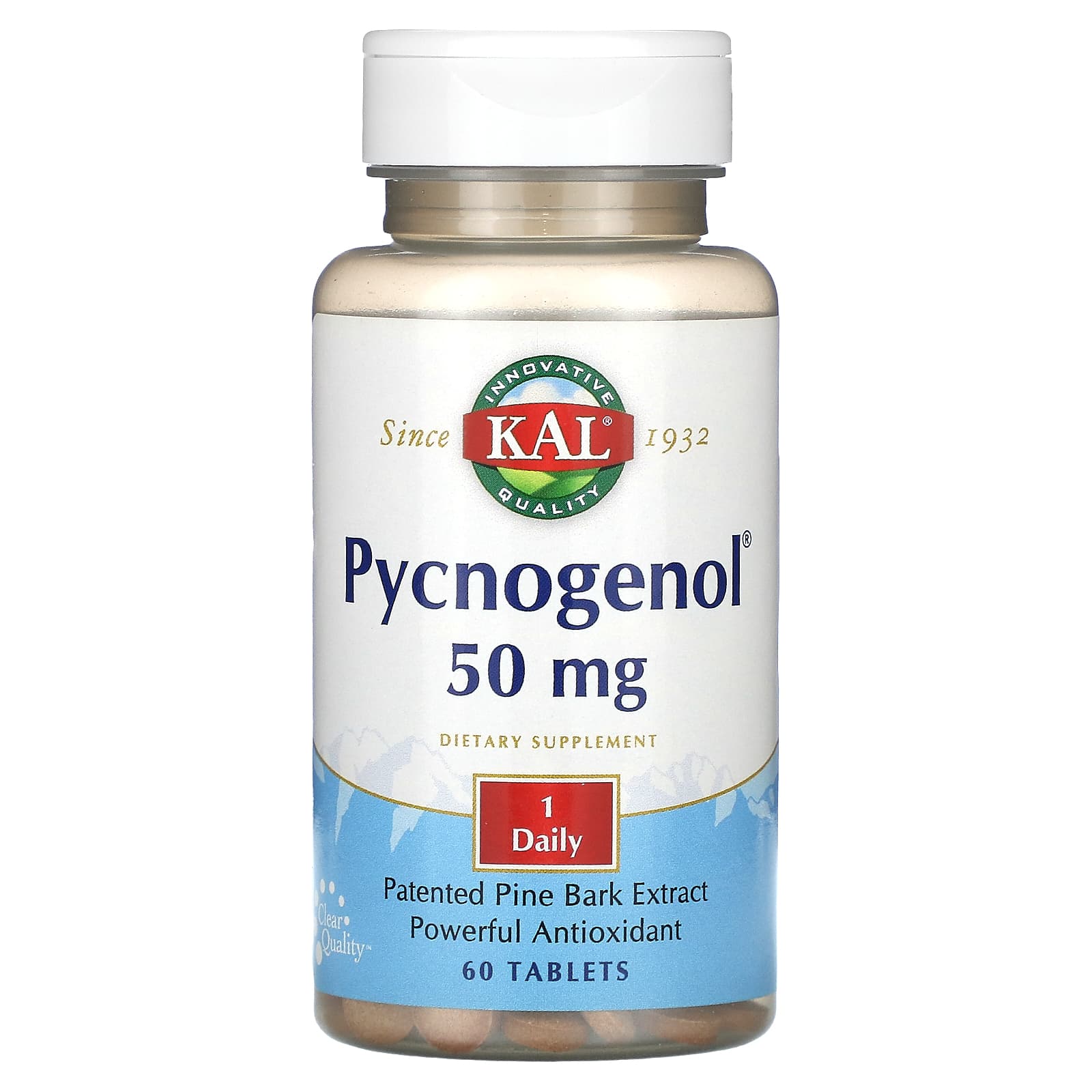 KAL, Pycnogenol, 50 mg, 60 Tablets - B00020HWWM