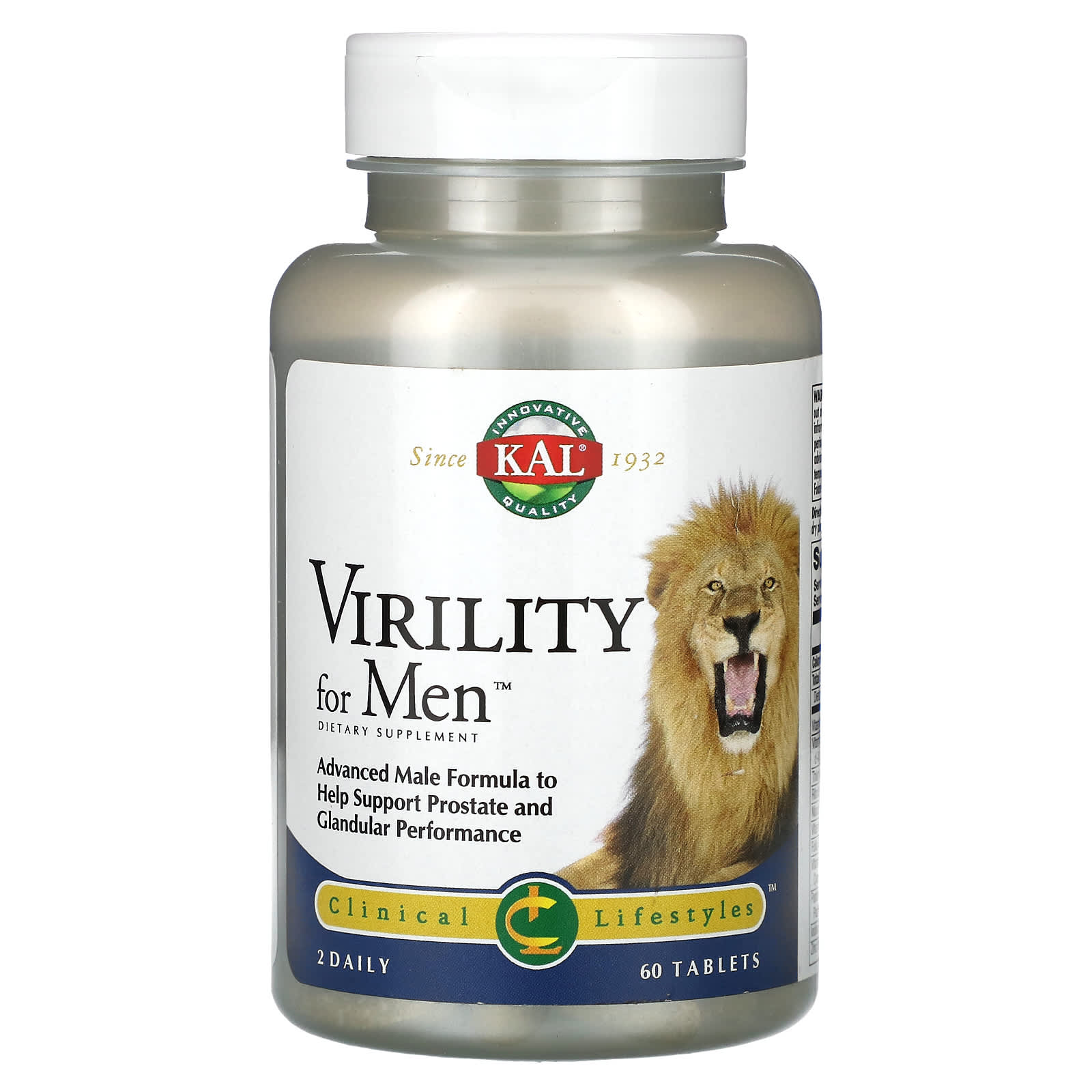 KAL, Virility for Men, 60 Tablets - 