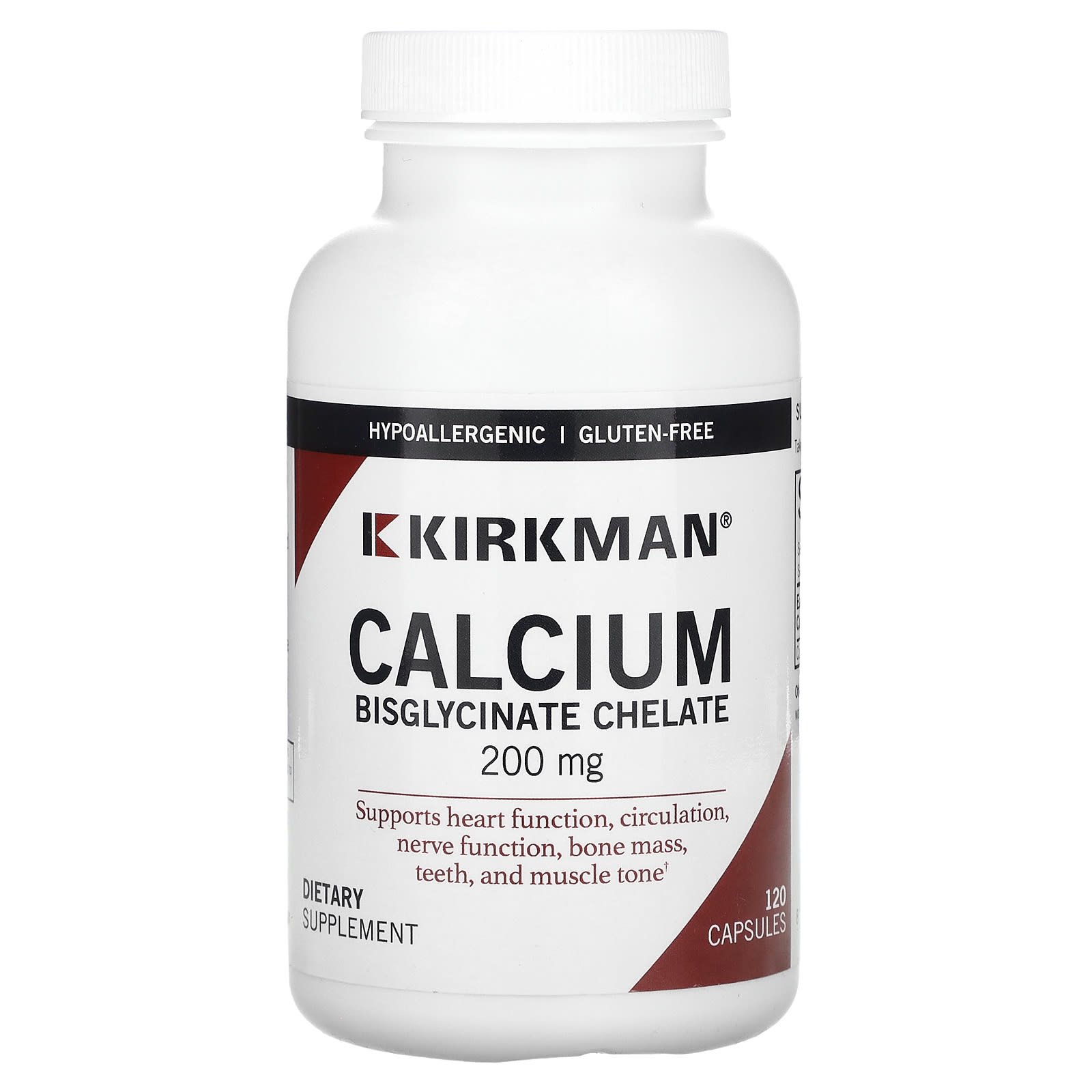 Kirkman Labs, Calcium Bisglycinate Chelate, 200 mg, 120 Capsules - B00P8DY2OY