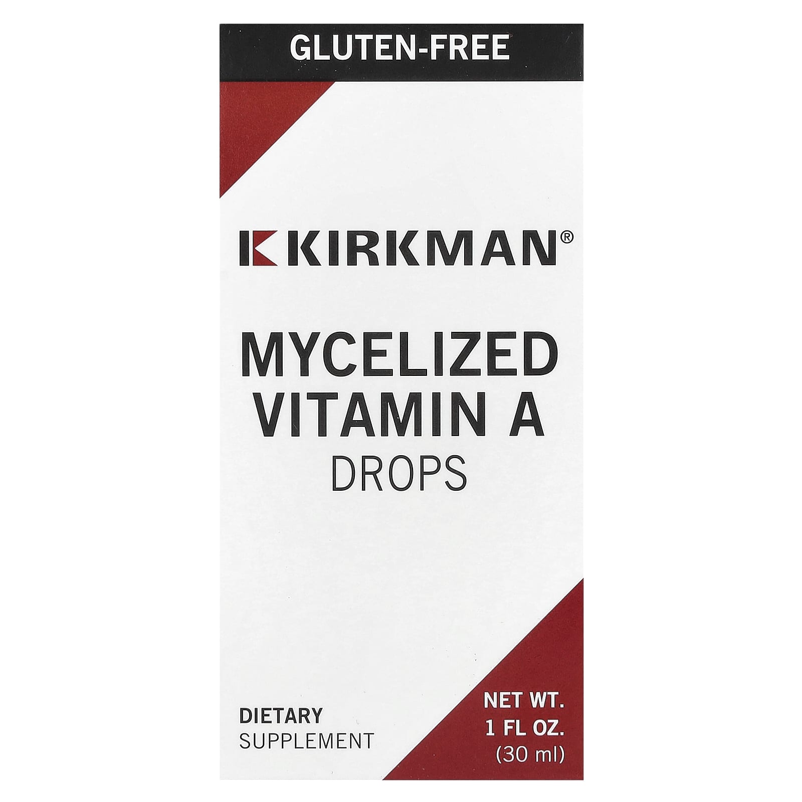 Kirkman Labs, Mycelized Vitamin A Drops, 1 fl oz (30 ml) - B00P8DY1MC
