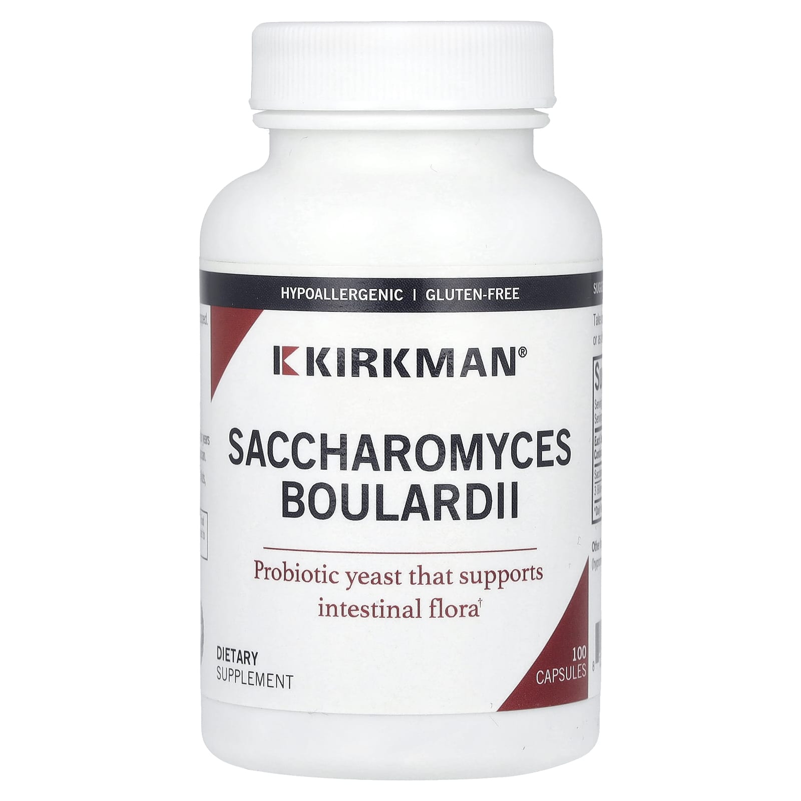 Kirkman Labs, Saccharomyces Boulardii, 100 Capsules - B00MQFVT6Q