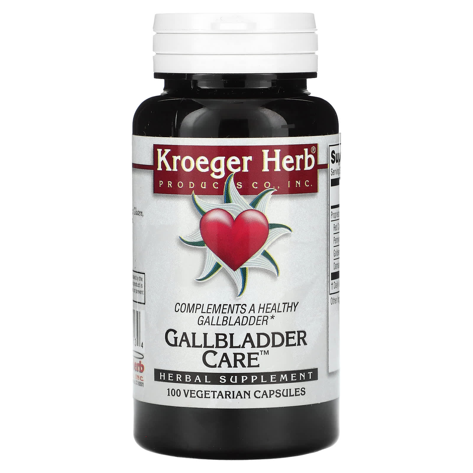 Kroeger Herb Co, Gallbladder Care, 100 Vegetarian Capsules - B008VIHYPM