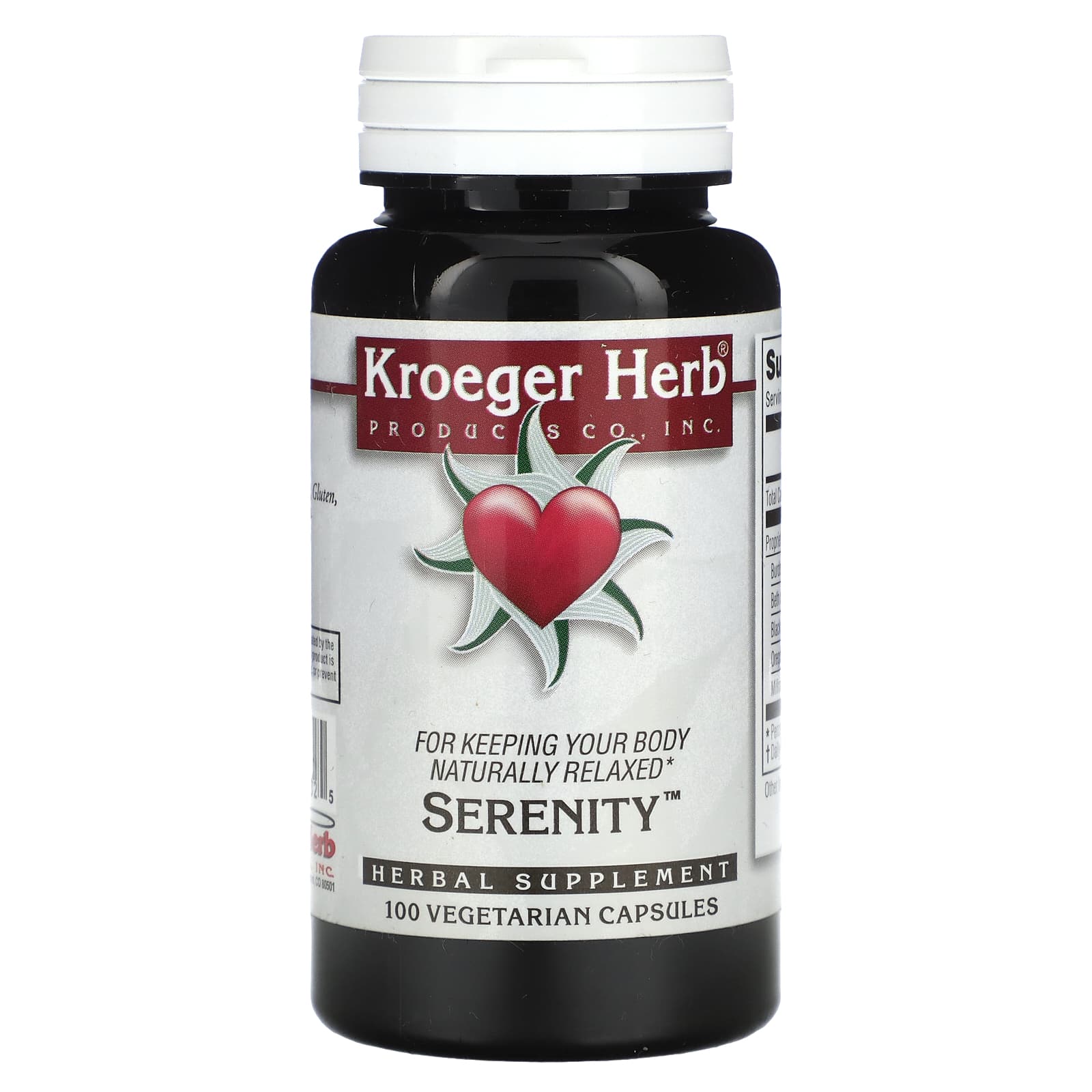 Kroeger Herb Co, Serenity, 100 Vegetarian Capsules - B002UHNML0