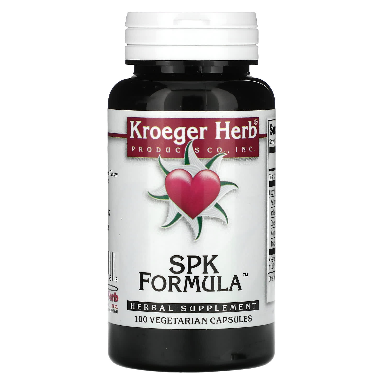 Kroeger Herb Co, SPK Formula, 100 Vegetarian Capsules - B00H1BZS30