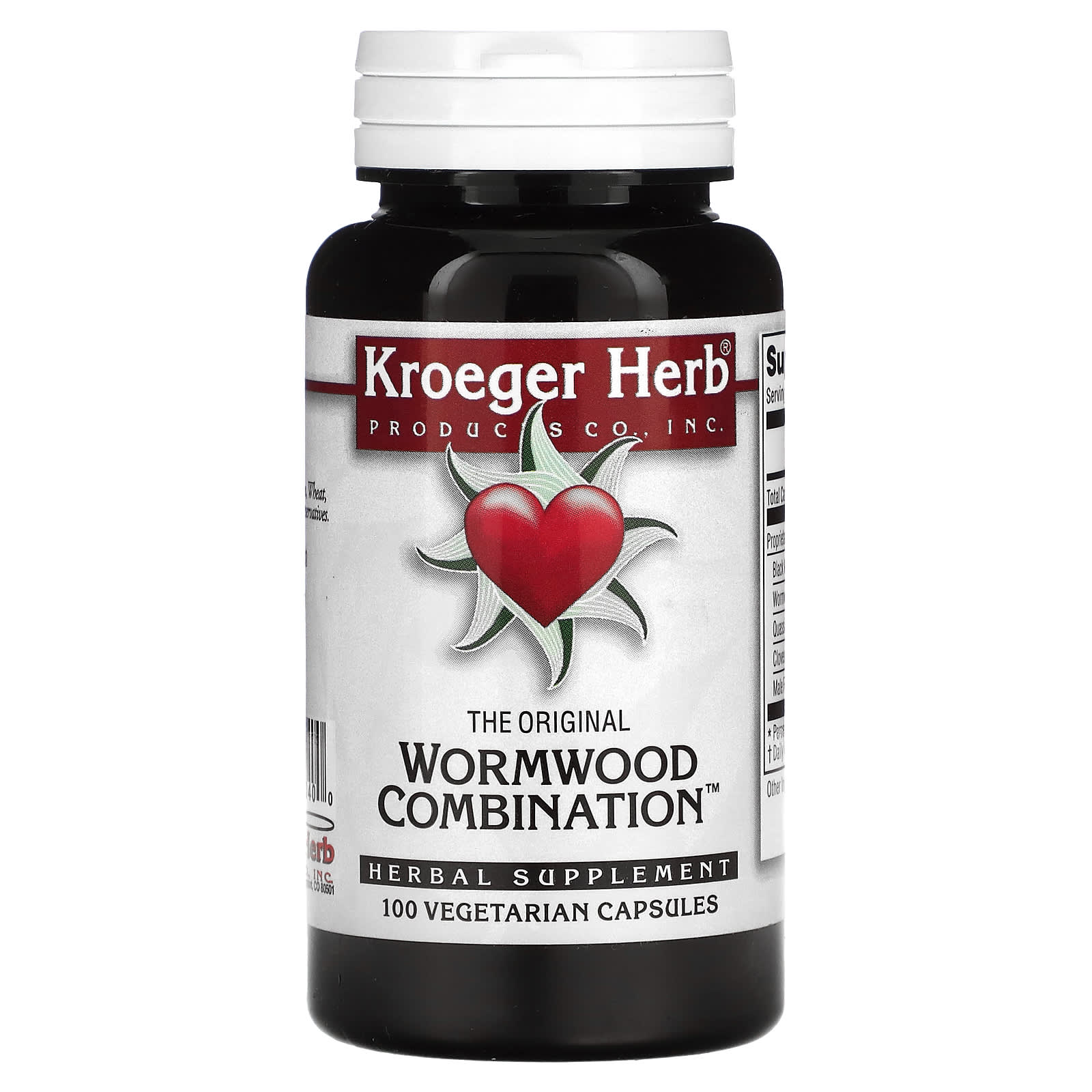 Kroeger Herb Co, The Original Wormwood Combination, 100 Vegetarian Capsules - B000S85H5C