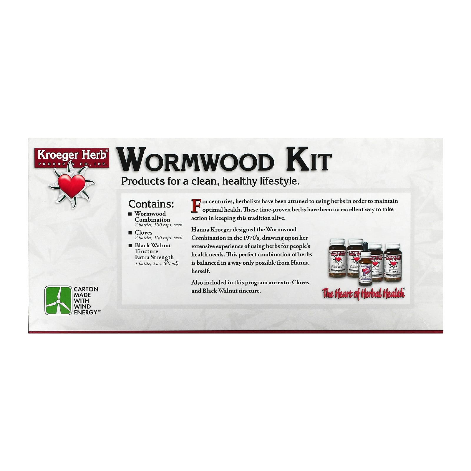 Kroeger Herb Co, Wormwood Kit, 5 Piece Kit - B004FT45LW