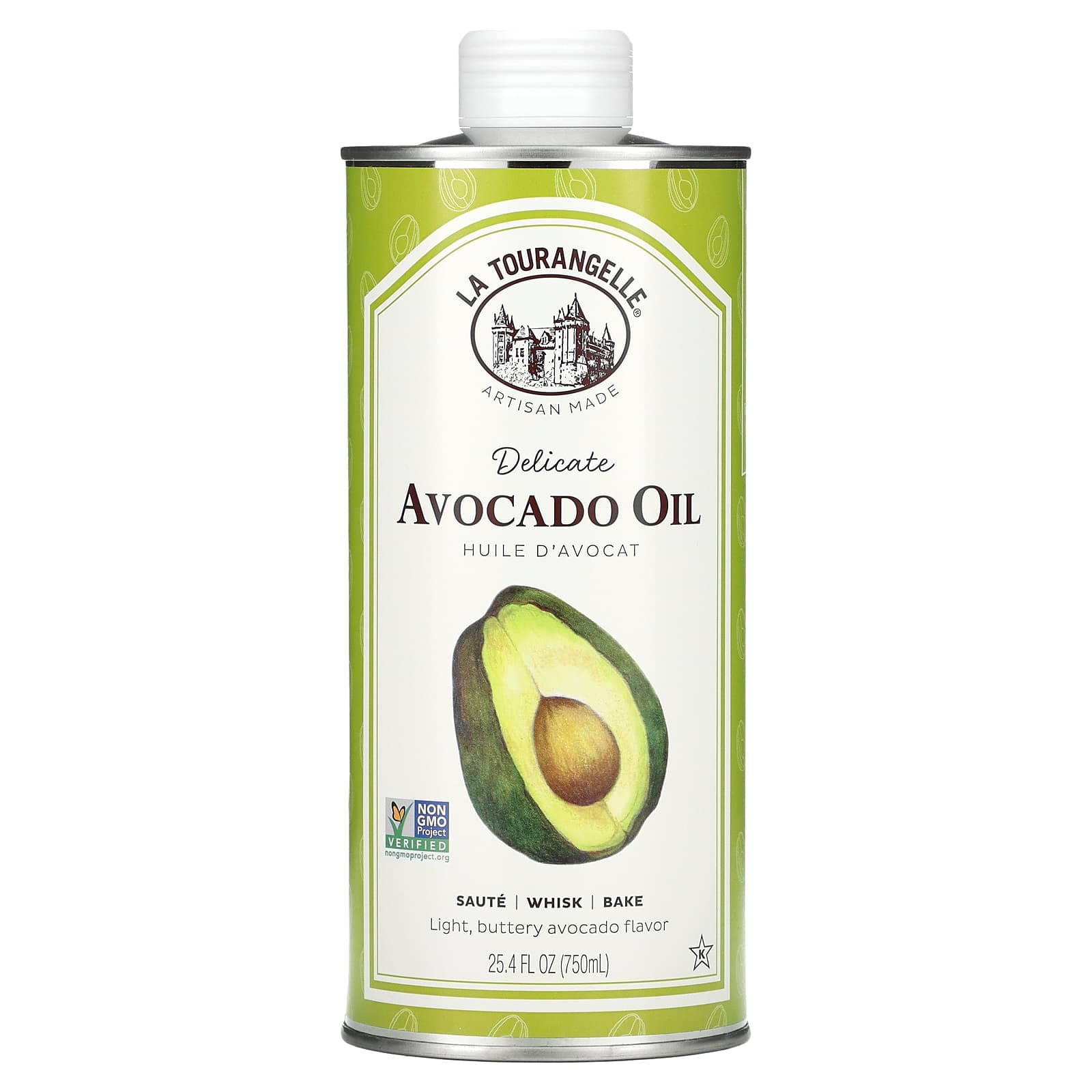 La Tourangelle, Delicate Avocado Oil, 25.4 fl oz (750 ml) - B06WWQQ1RG