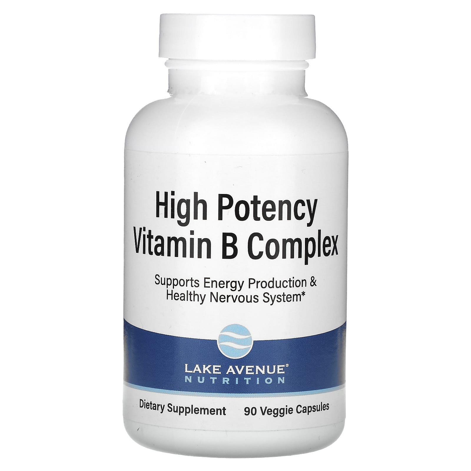 Lake Avenue Nutrition, High Potency Vitamin B Complex, 90 Veggie Capsules - 