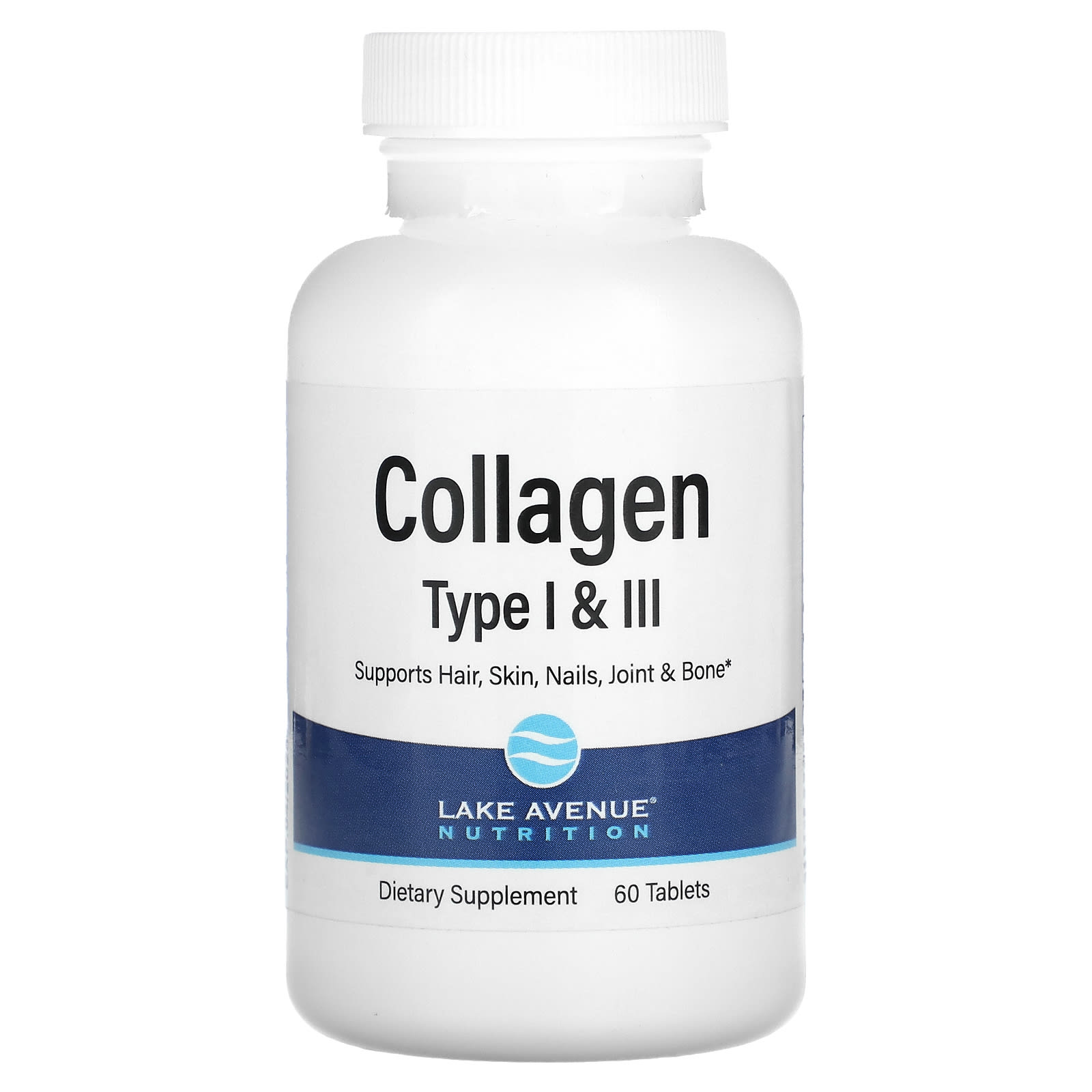 Lake Avenue Nutrition, Hydrolyzed Collagen Type I & III, 3,000 mg, 60 Tablets (1,000 mg per Tablet ) - B086Q4TBPZ