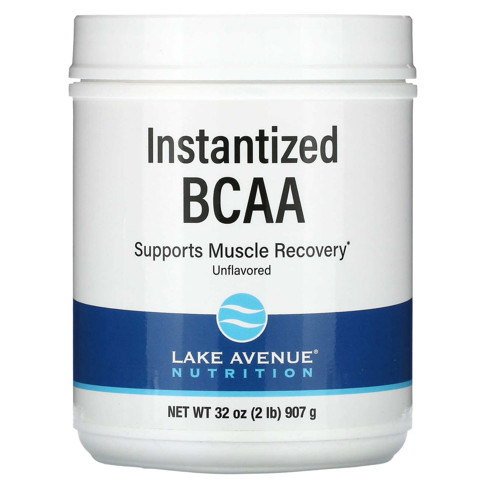 Lake Avenue Nutrition, Instantized BCAA Powder, Unflavored, 32 oz (907 g) - B09MGFGY46