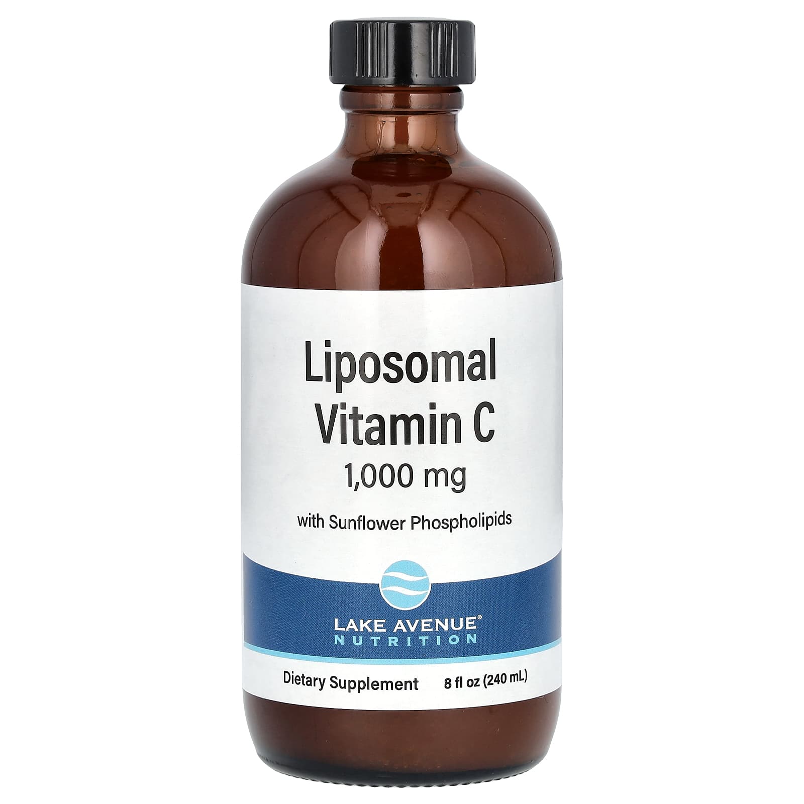Lake Avenue Nutrition, Liposomal Vitamin C, Unsweetened, 1,000 mg, 8 fl oz (236 ml) - B08P24Y6KX