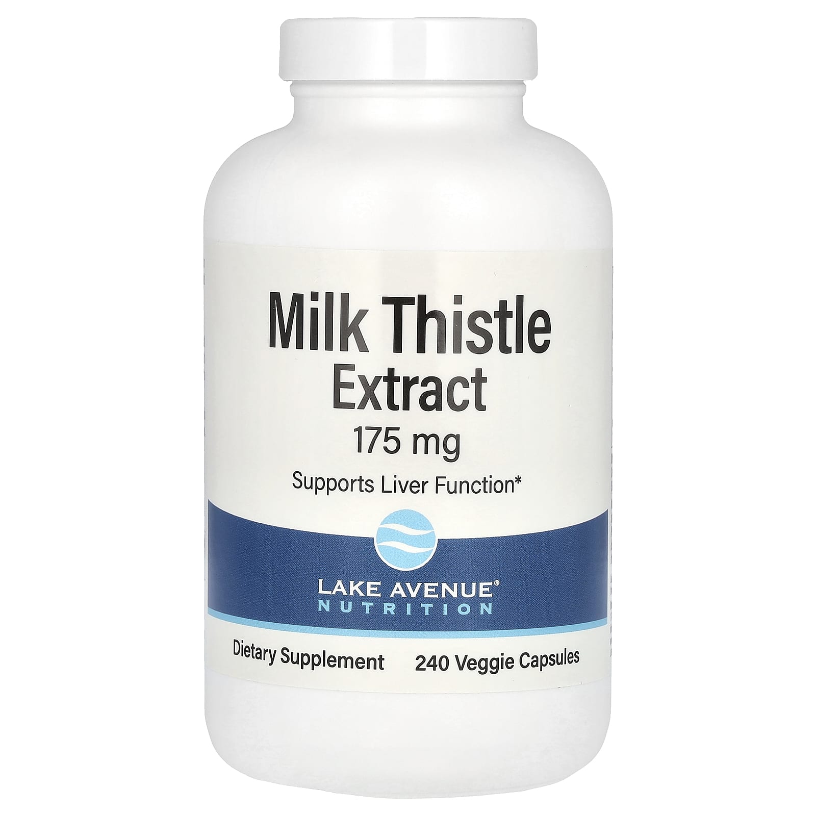 Lake Avenue Nutrition, Milk Thistle Extract, 175 mg, 240 Veggie Capsules