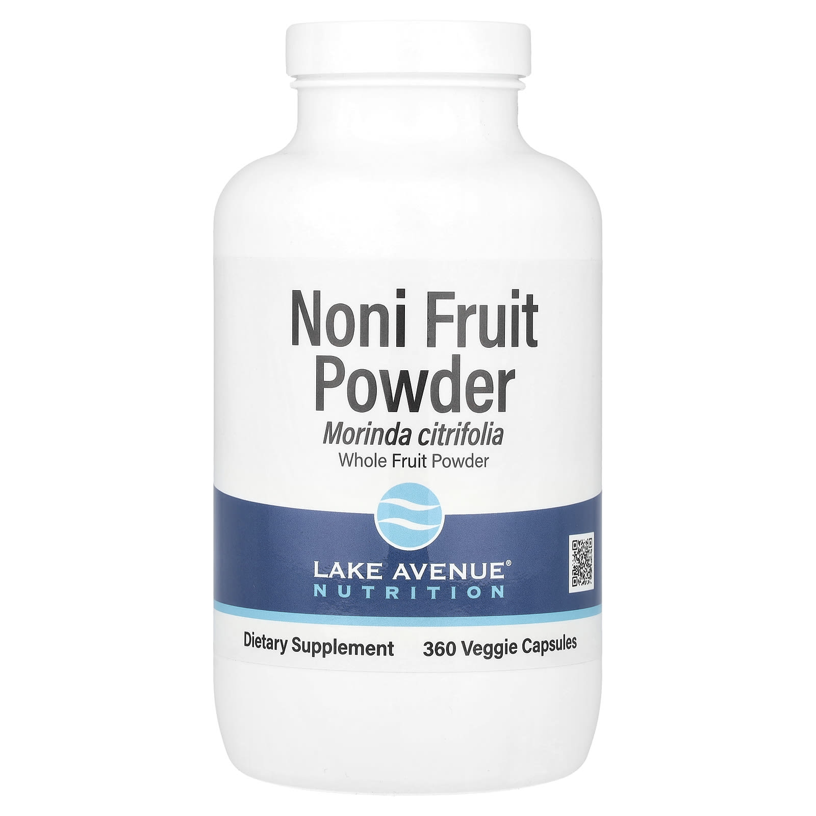 Lake Avenue Nutrition, Noni Fruit Powder, 1,300 mg, 360 Veggie Capsules (650 mg per Capsule) - B081P11KRC
