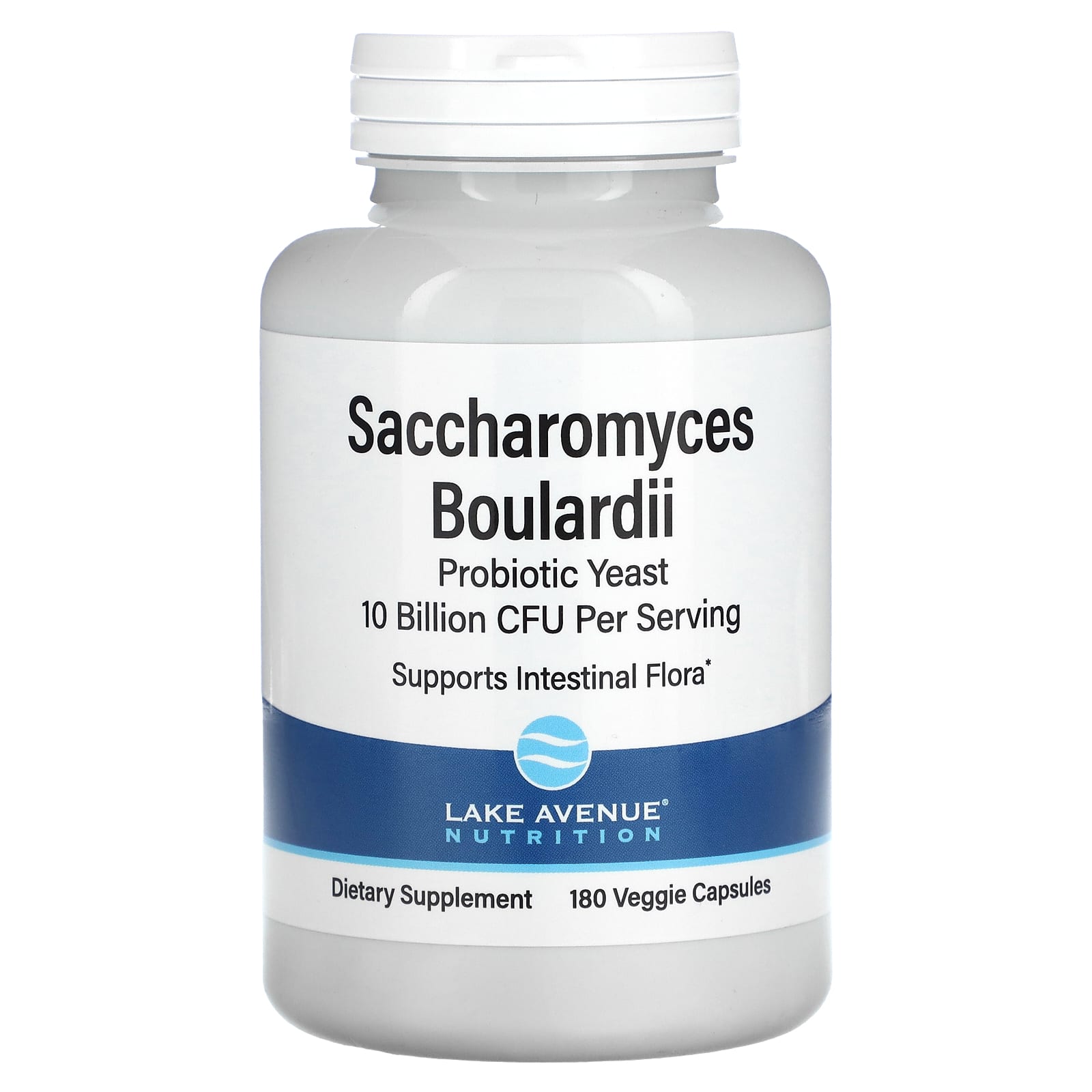Lake Avenue Nutrition, Saccharomyces Boulardii, 10 Billion CFU, 180 Veggie Capsules - B081TB6H5V