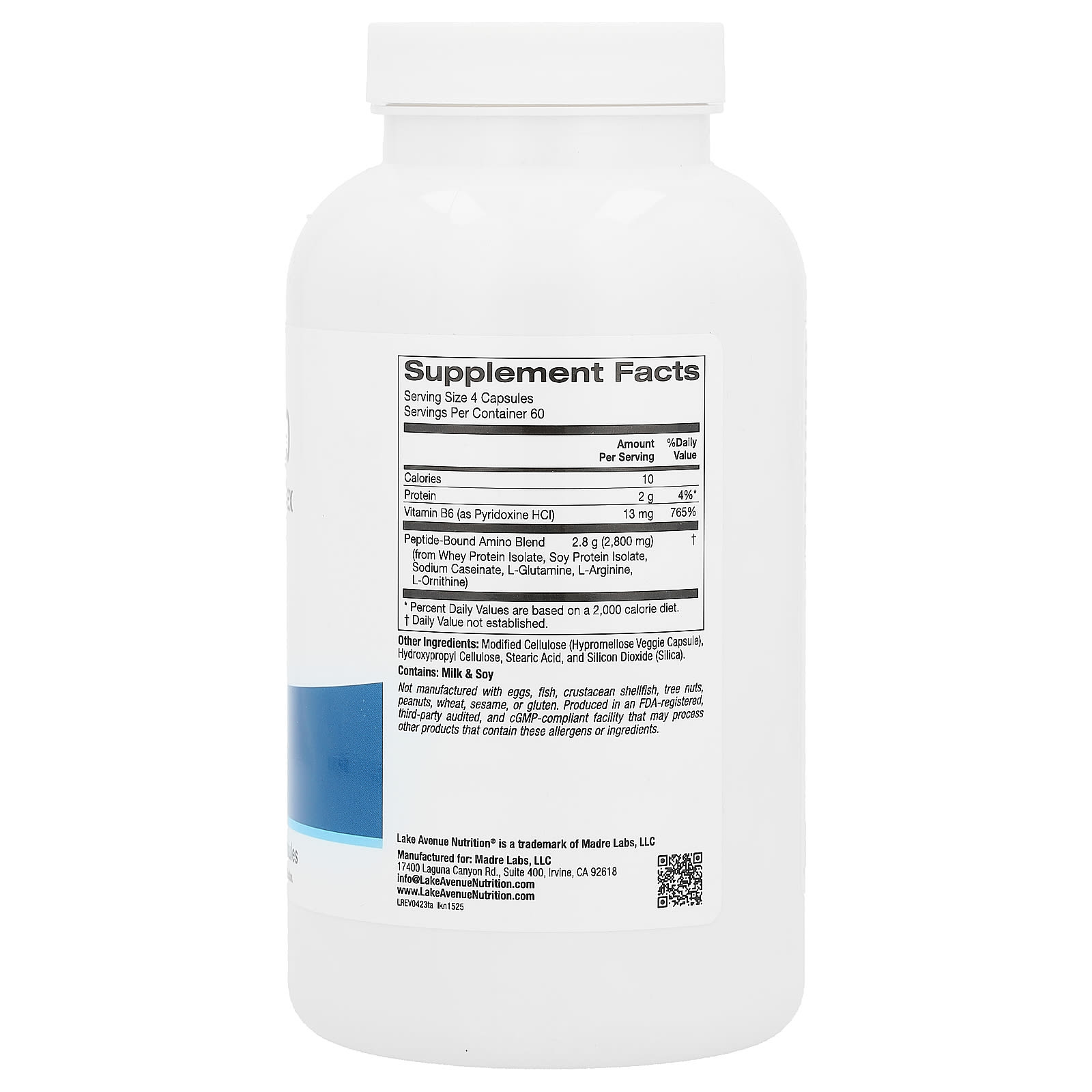 Lake Avenue Nutrition, Total Amino, 240 Veggie Capsules - B084T9JNG2