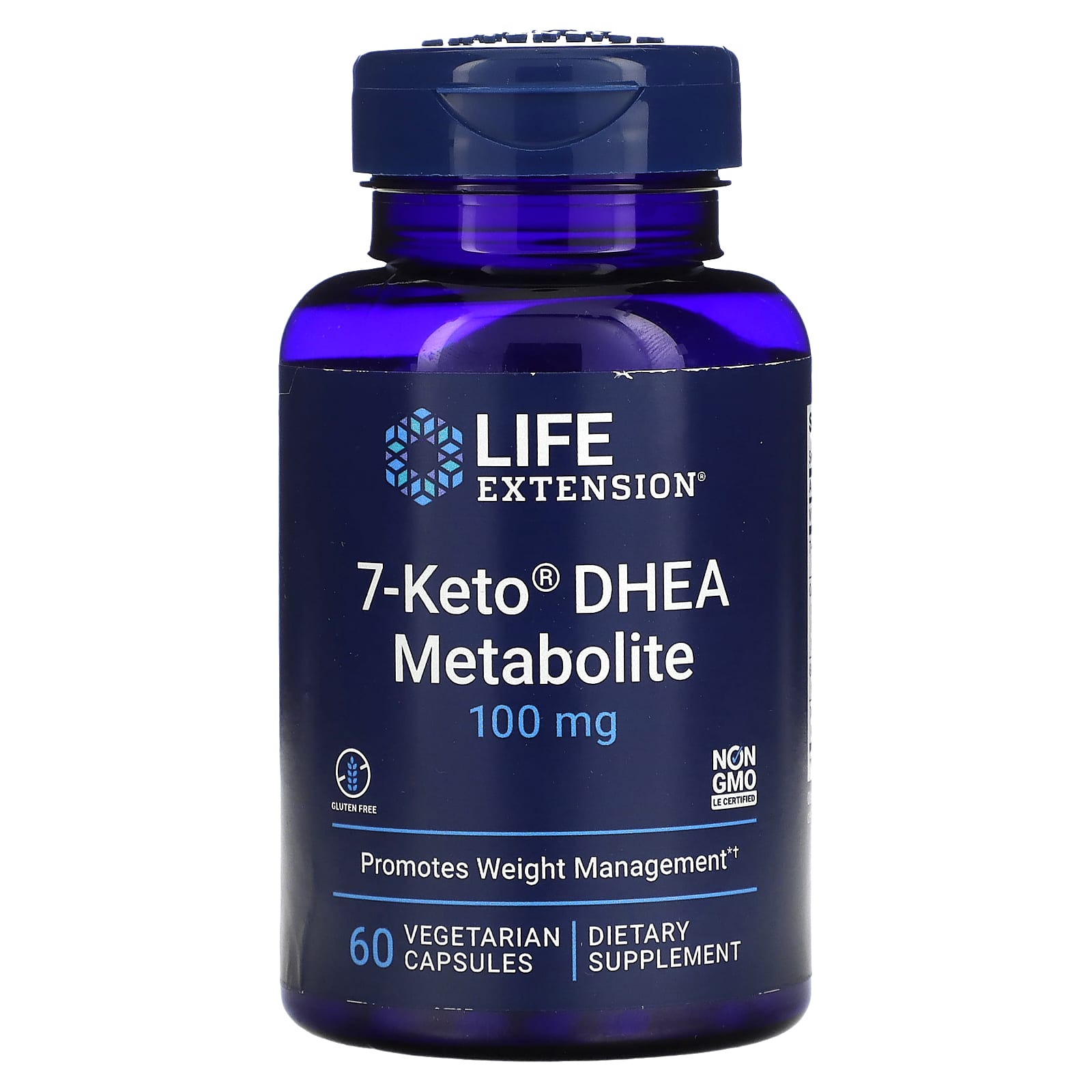 Life Extension, 7-Keto DHEA Metabolite, 100 mg, 60 Vegetarian Capsules - B07X3VMPJ5