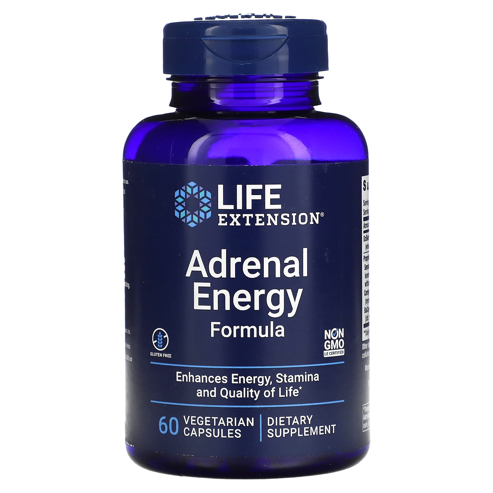 Life Extension, Adrenal Energy Formula, 60 Vegetarian Capsules - B00WLG8X5K