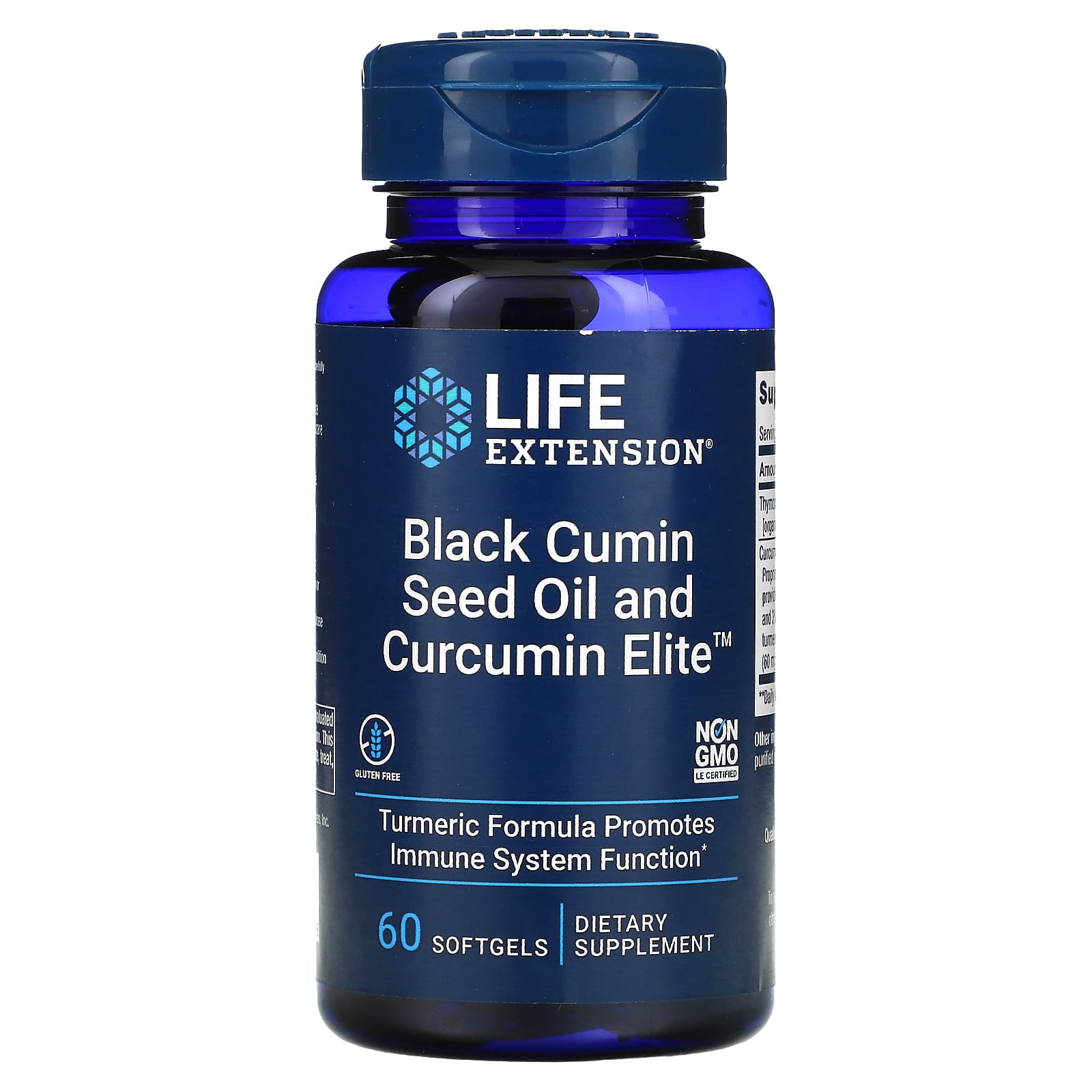 Life Extension, Black Cumin Seed Oil and Curcumin Elite , 60 Softgels - B07YCXRSZQ