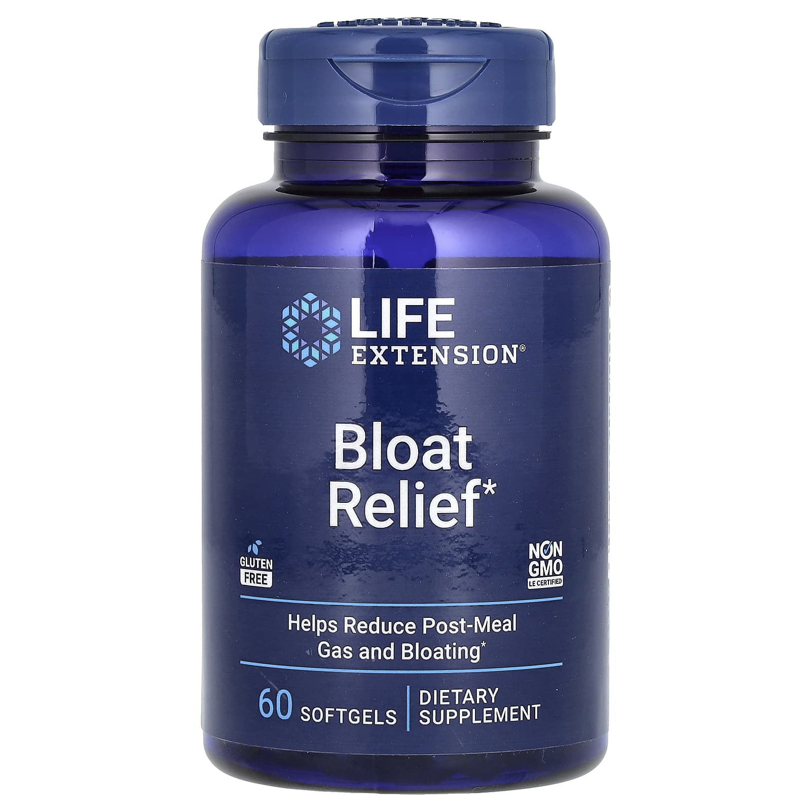 Life Extension, Bloat Relief, 60 Softgels - B08M9JP6C3