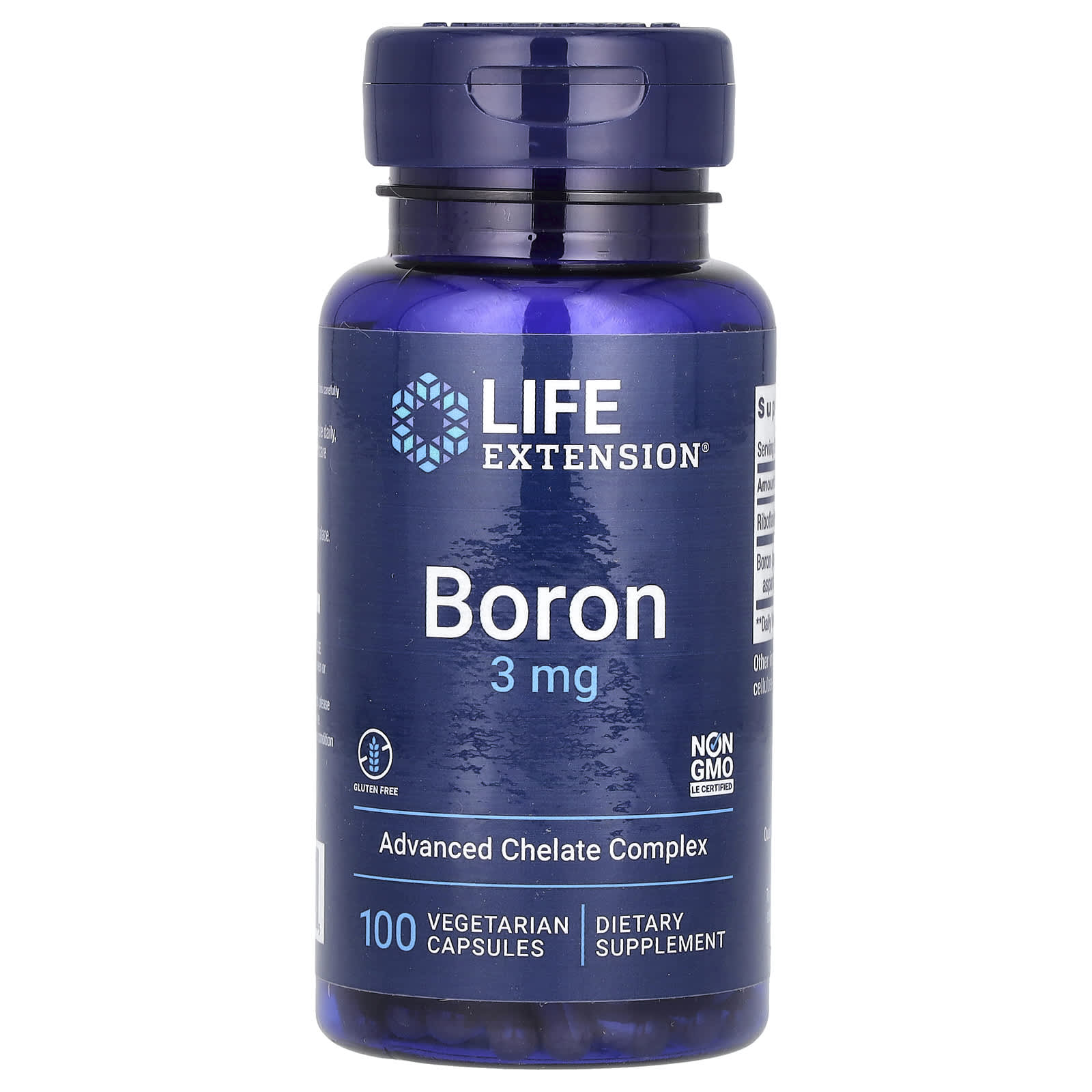 Life Extension, Boron, 3 mg, 100 Vegetarian Capsules - B000LLYDEM