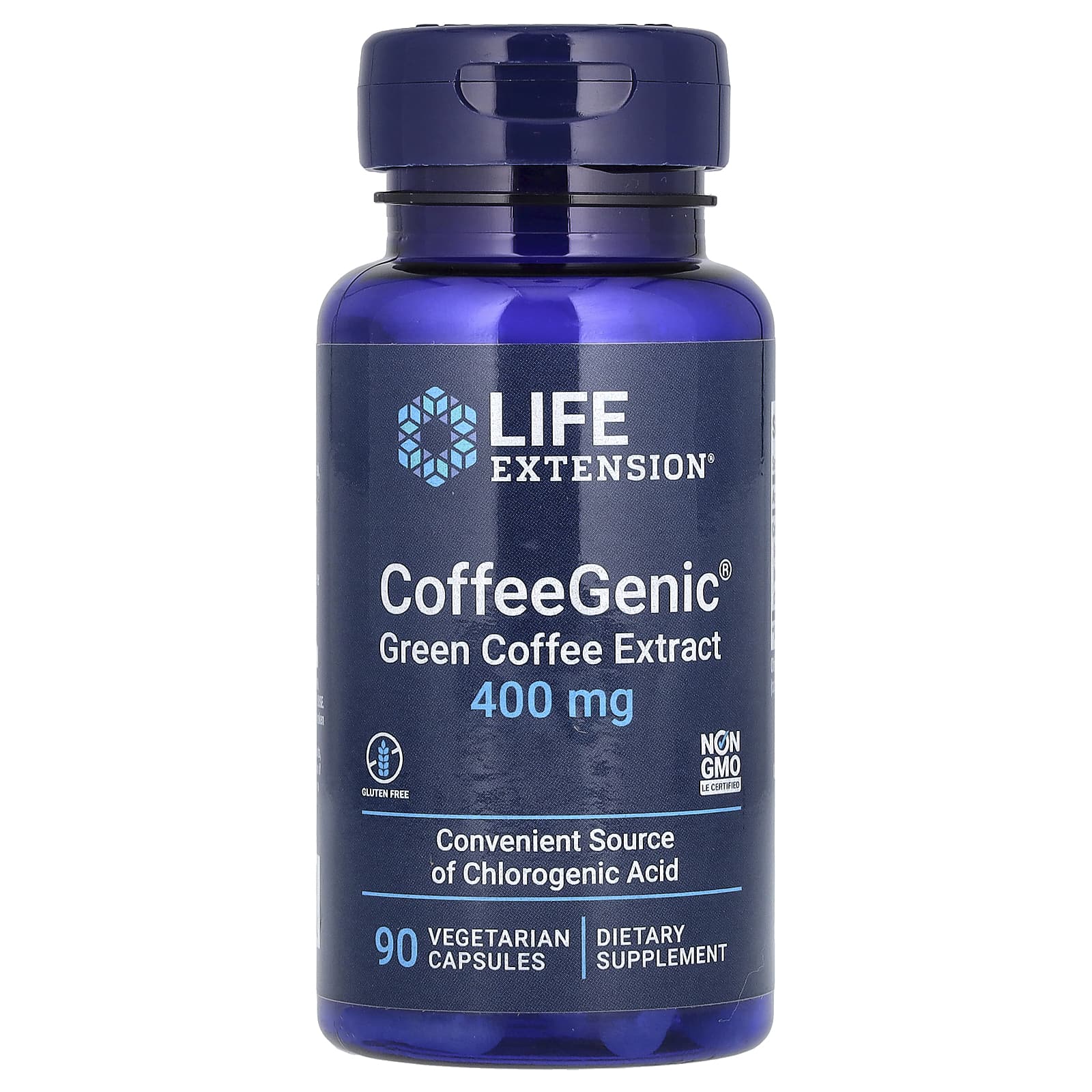 Life Extension, CoffeeGenic, Green Coffee Extract, 400 mg, 90 Vegetarian Capsules - B006P7F4OO