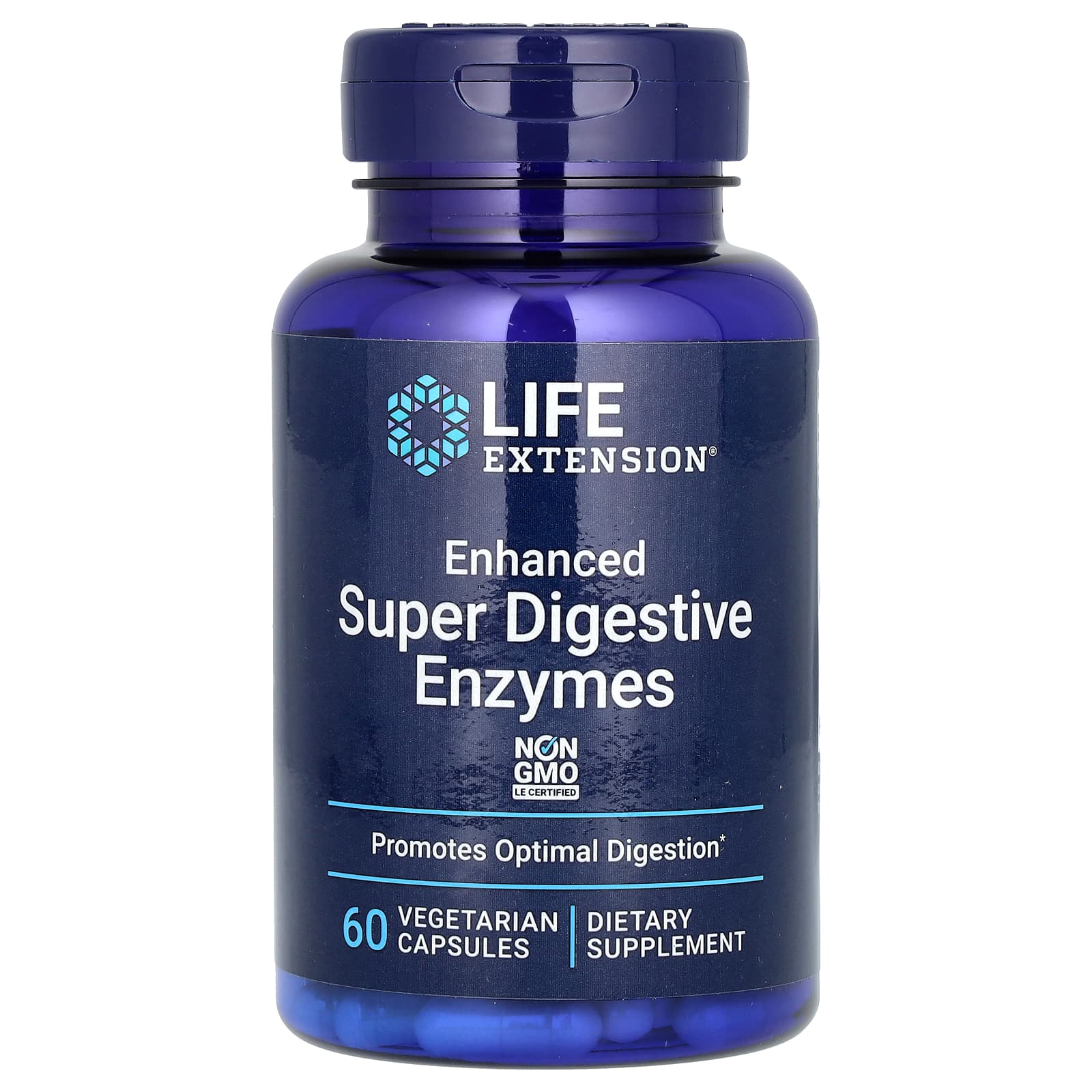 Life Extension, Enhanced Super Digestive Enzymes, 60 Vegetarian Capsules - B017TE580G