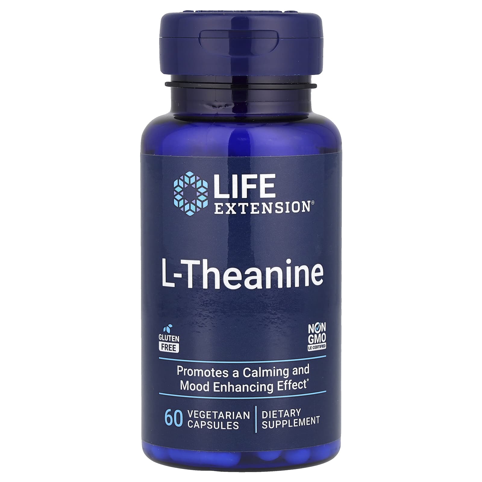 Life Extension, L-Theanine, 60 Vegetarian Capsules