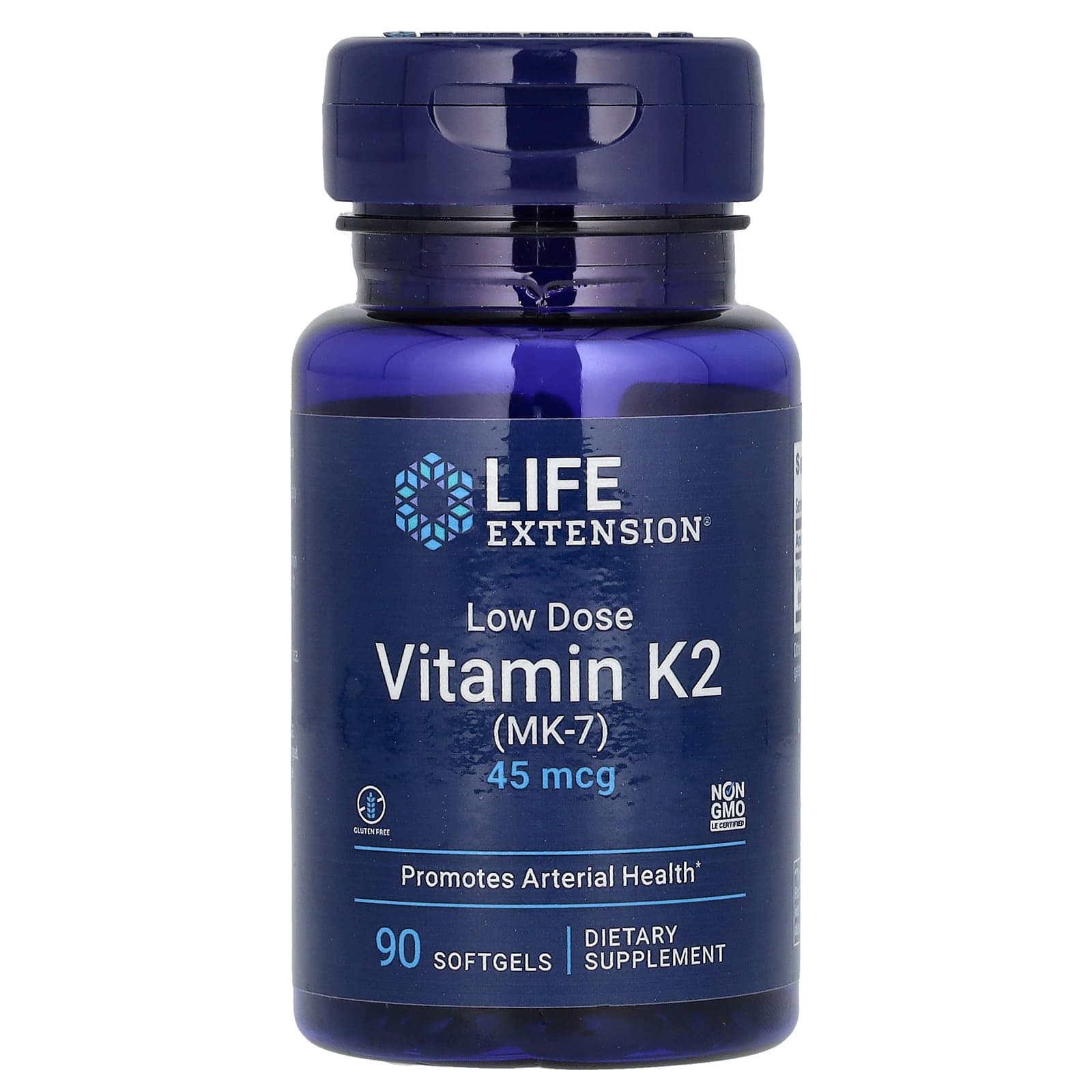 Life Extension, Low Dose Vitamin K2 (MK-7), 45 mcg, 90 Softgels - B001KSNDSM