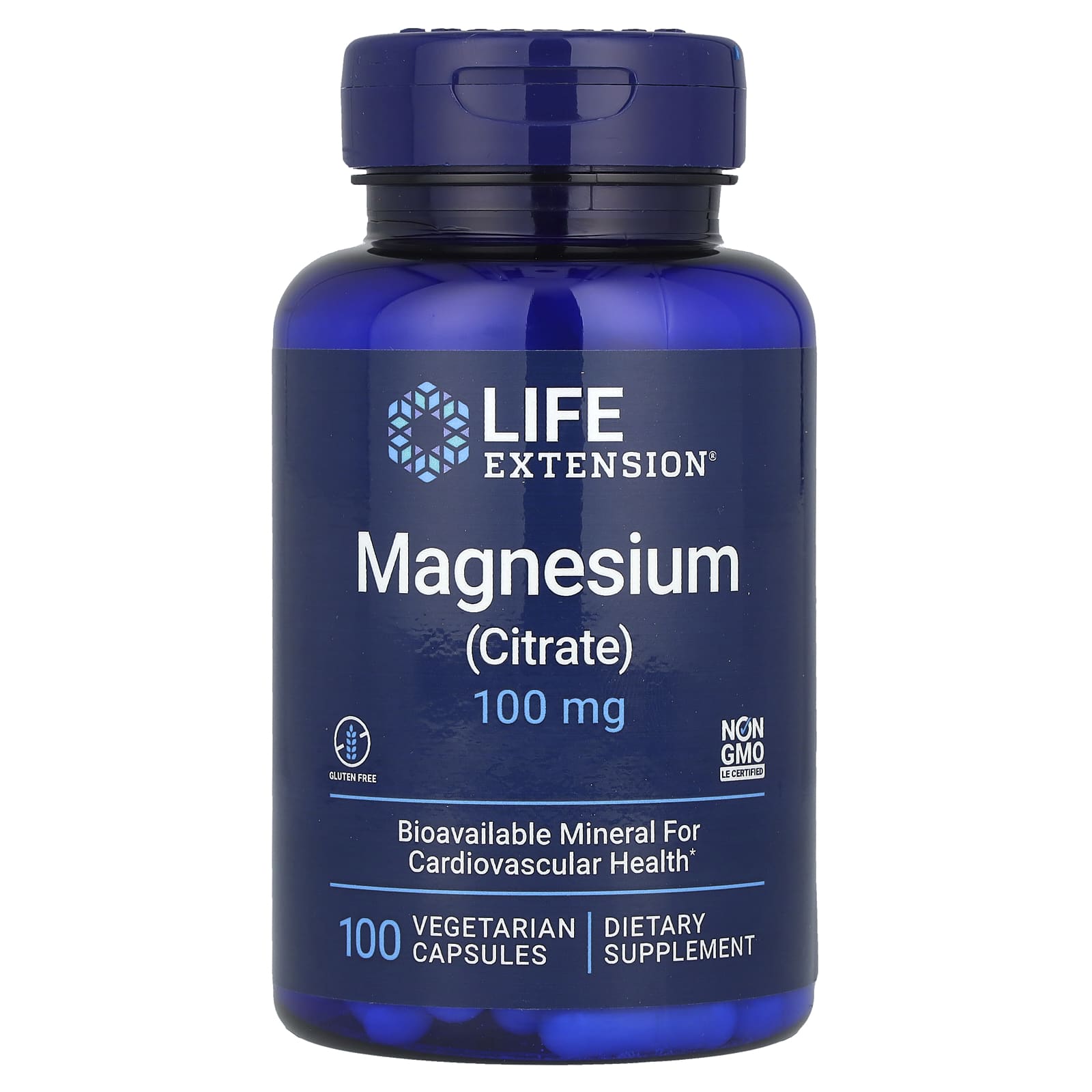 Life Extension, Magnesium (Citrate), 100 mg, 100 Vegetarian Caps - B000LLULUM