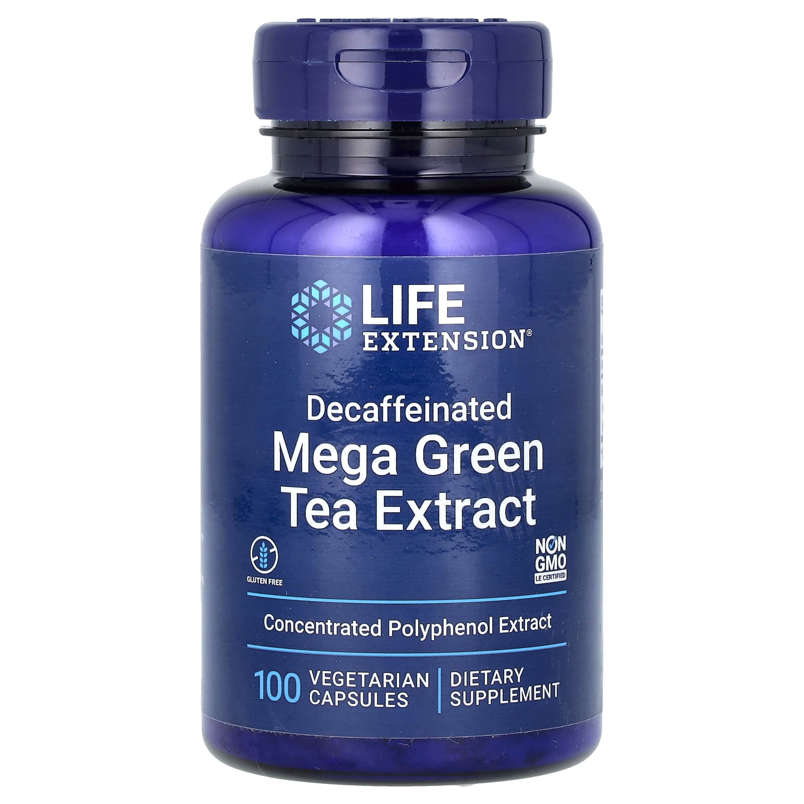 Life Extension, Mega Green Tea Extract, Decaffeinated, 100 Vegetarian Capsules - B000MYW2ZA