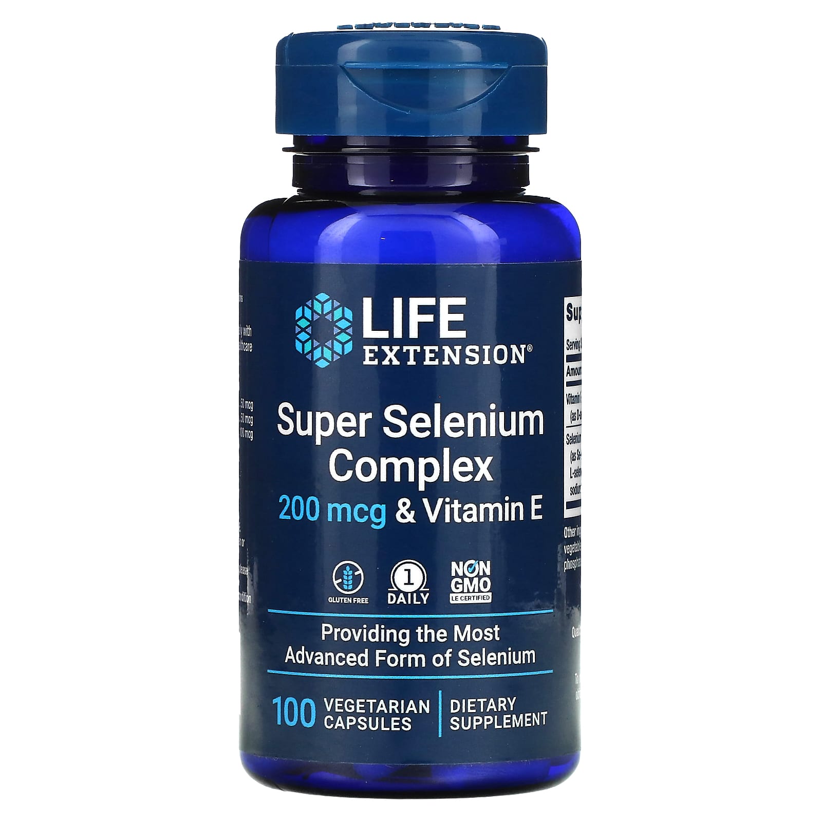 Life Extension, Super Selenium Complex & Vitamin E, 200 mcg, 100 Vegetarian Capsules - B009EA6FZG