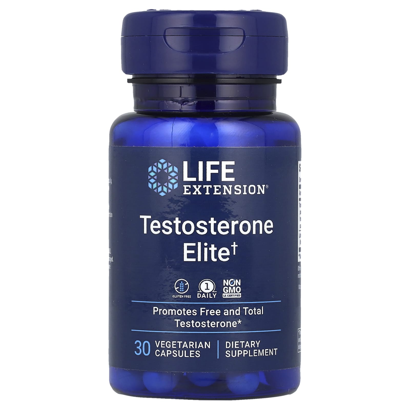 Life Extension, Testosterone Elite, 30 Vegetarian Capsules - B09HVBX3C9