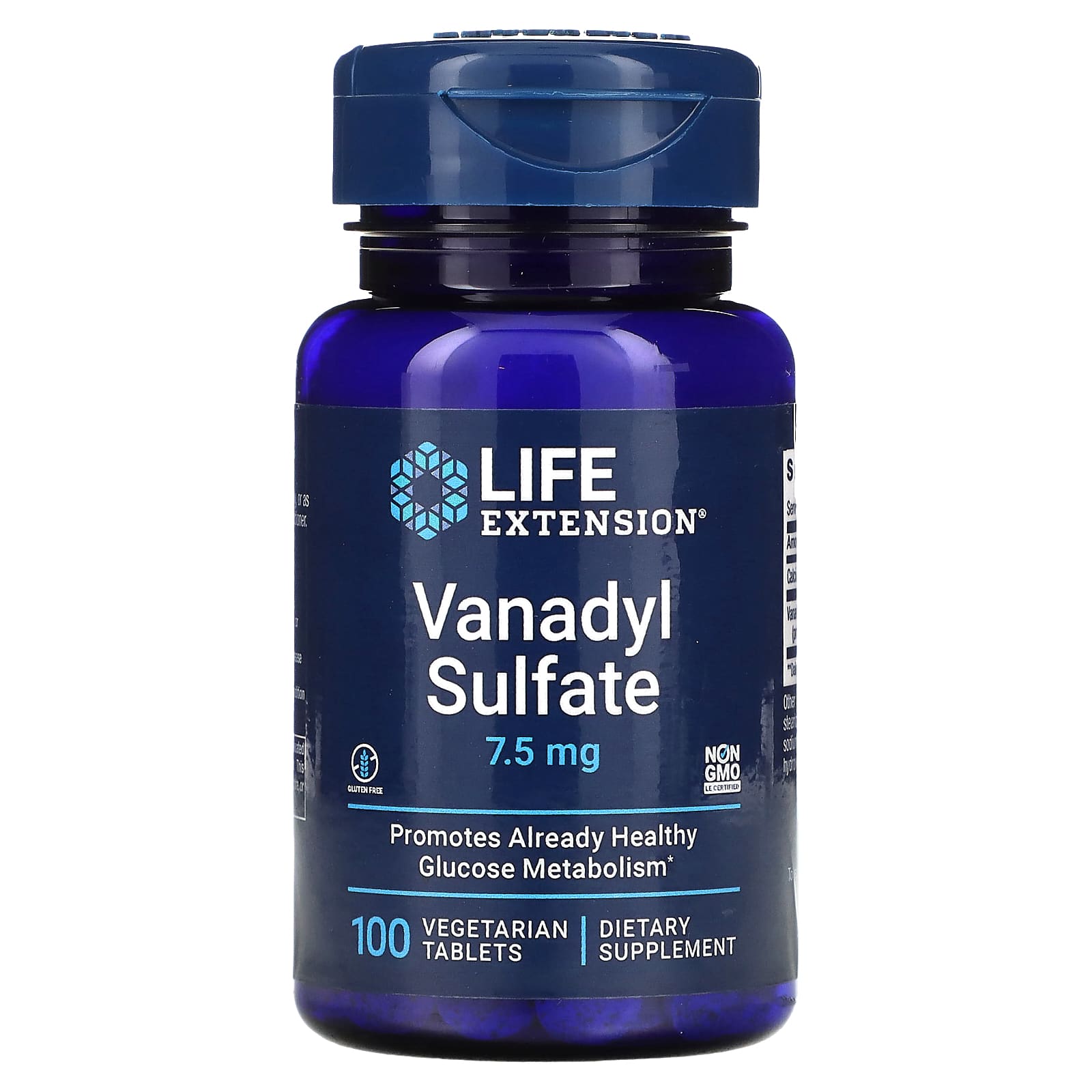 Life Extension, Vanadyl Sulfate, 7.5 mg, 100 Vegetarian Tablets - B000X9N58W