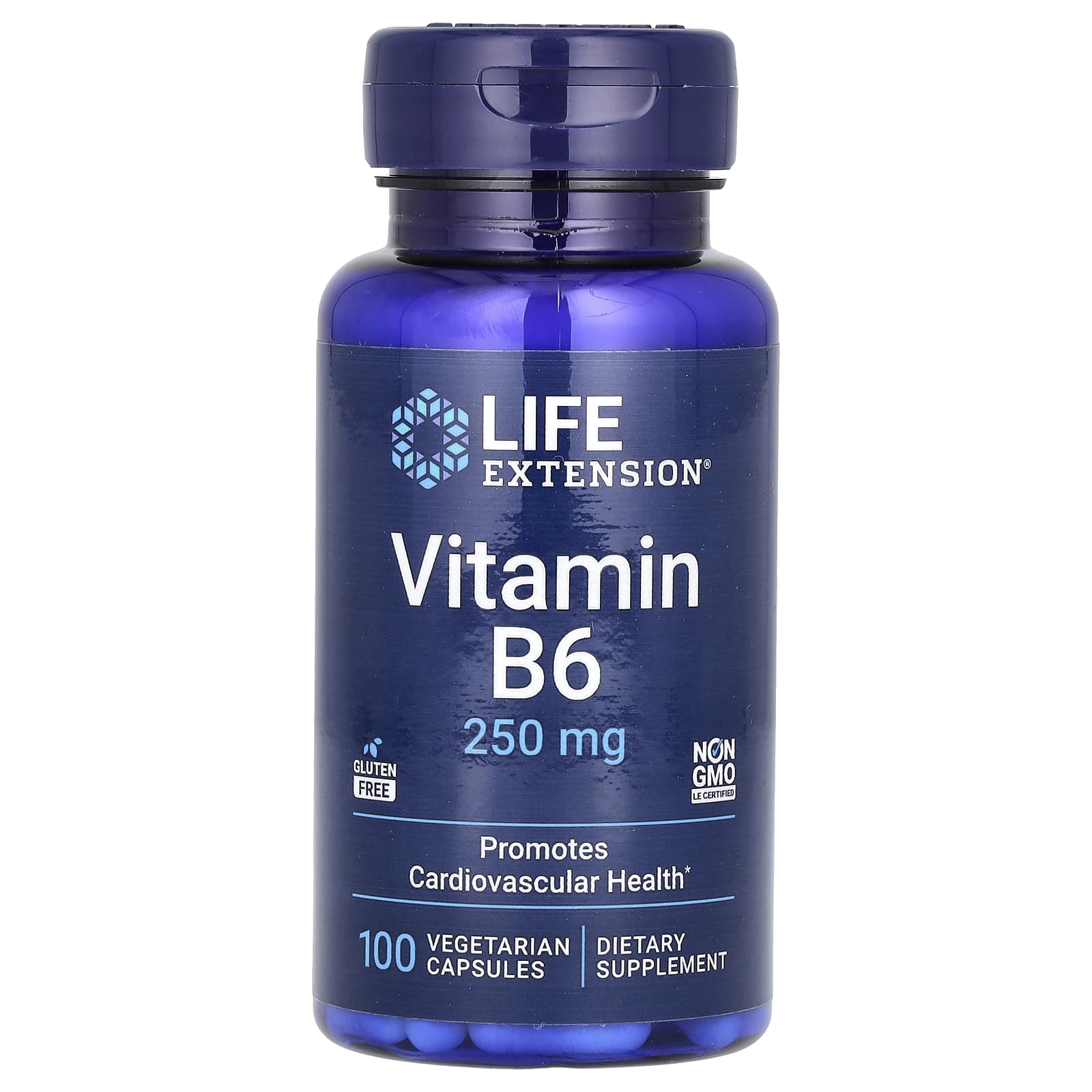 Life Extension, Vitamin B6, 250 mg, 100 Vegetarian Capsules
