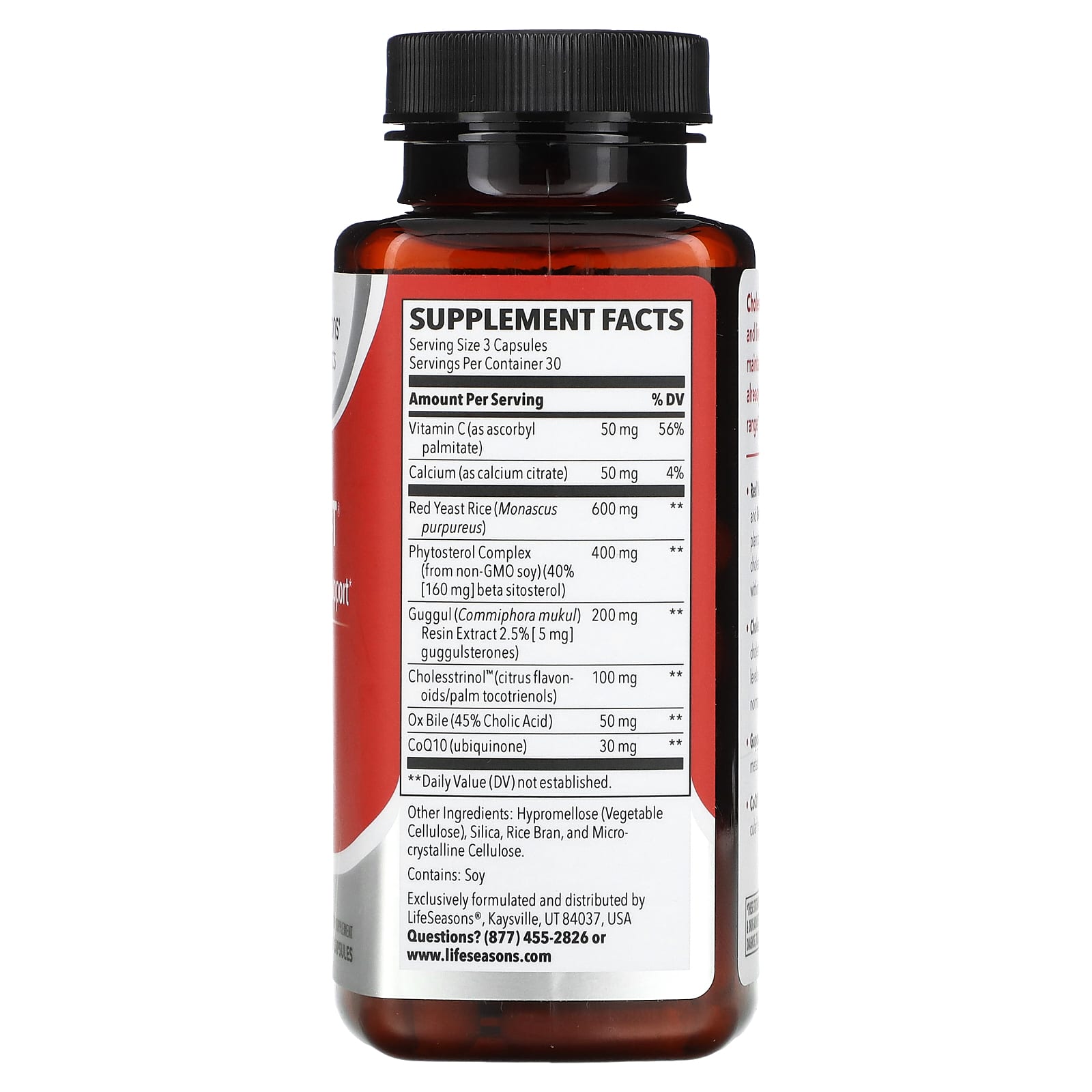 LifeSeasons, Choles-T, Cholesterol Support, 90 Veg Capsules - B008KPZLOM