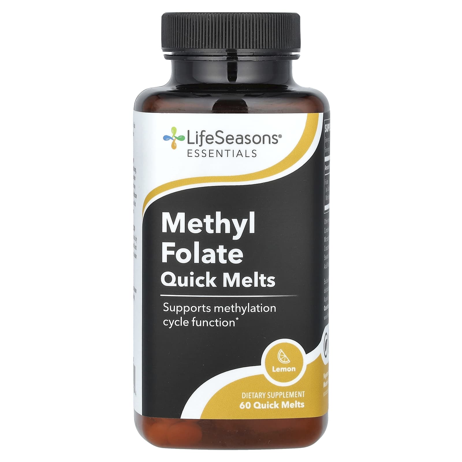 LifeSeasons, Methyl Folate Quick Melts, Lemon, 60 Quick Melts - B0CNDBP3LK