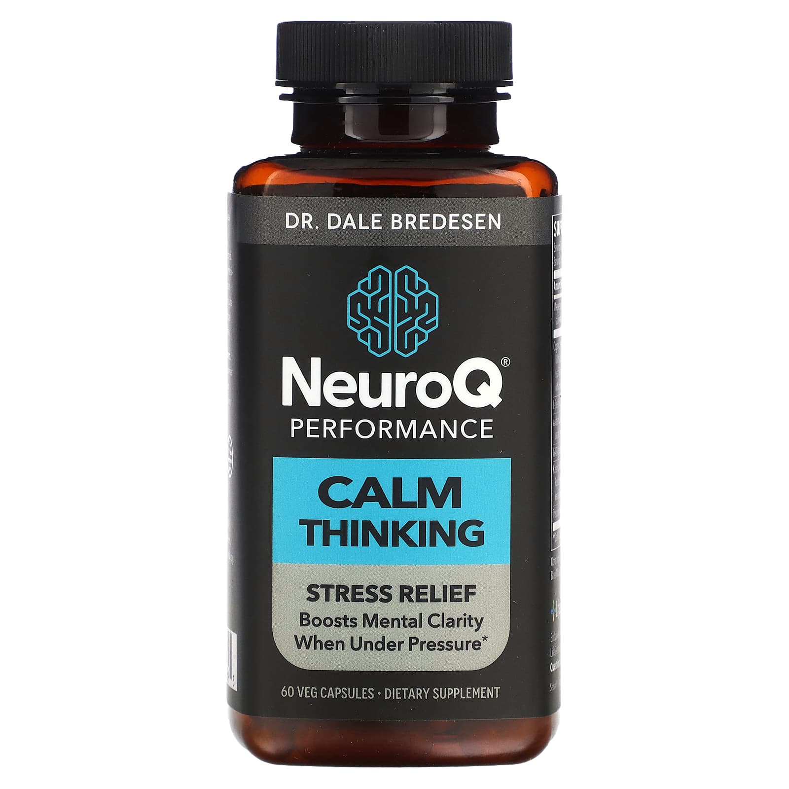 LifeSeasons, NeuroQ Performance, Calm Thinking , 60 Veg Capsules - B0CGFF1FV2