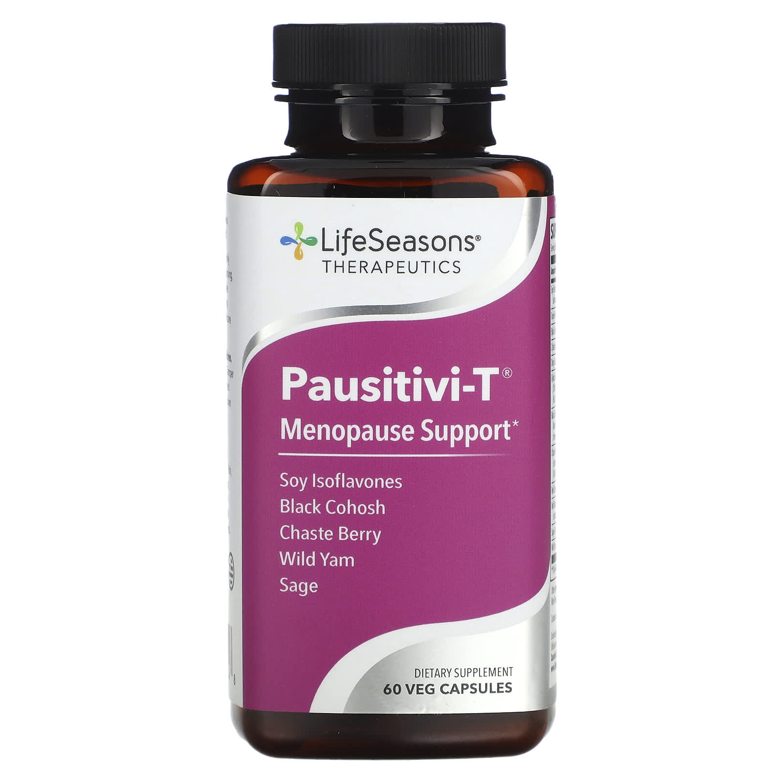LifeSeasons, Pausitivi-T, Menopause Support, 60 Veg Capsules - B008KPZMS2