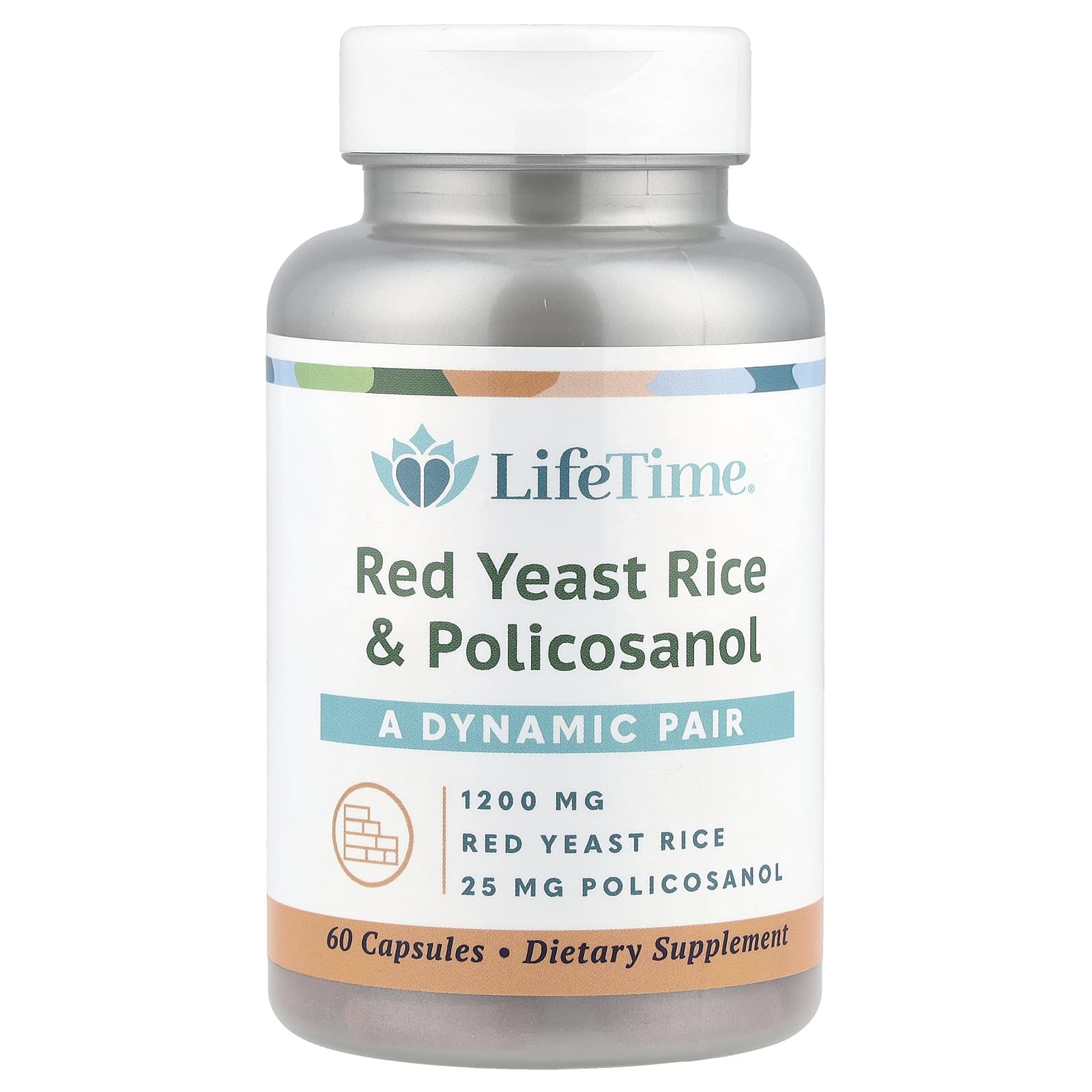 LifeTime Vitamins, Red Yeast Rice & Policosanol, 60 Capsules - B000E0PCOA