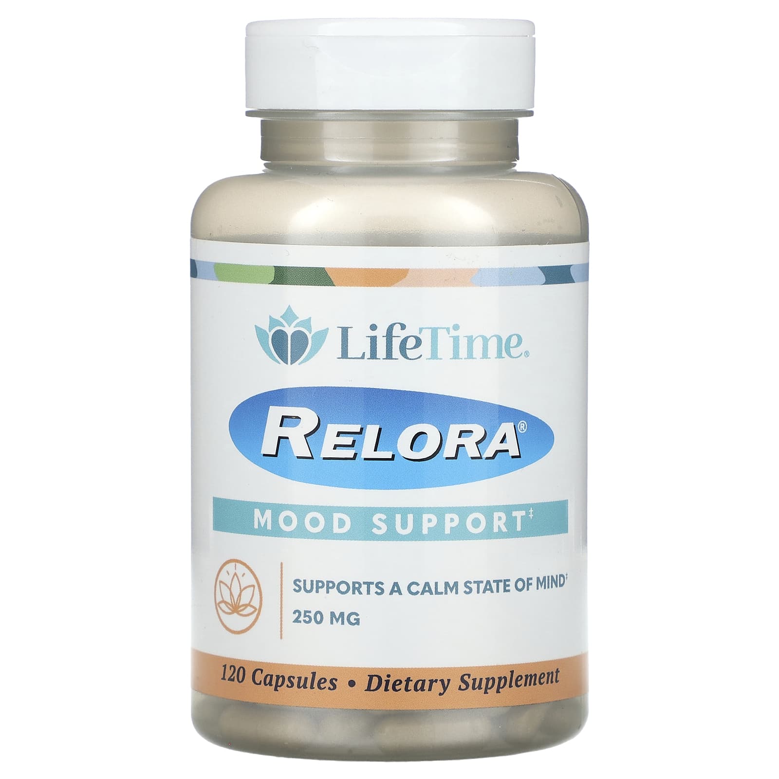 LifeTime Vitamins, Relora, Mood Support, 250 mg, 120 Capsules - B005P0J2BS