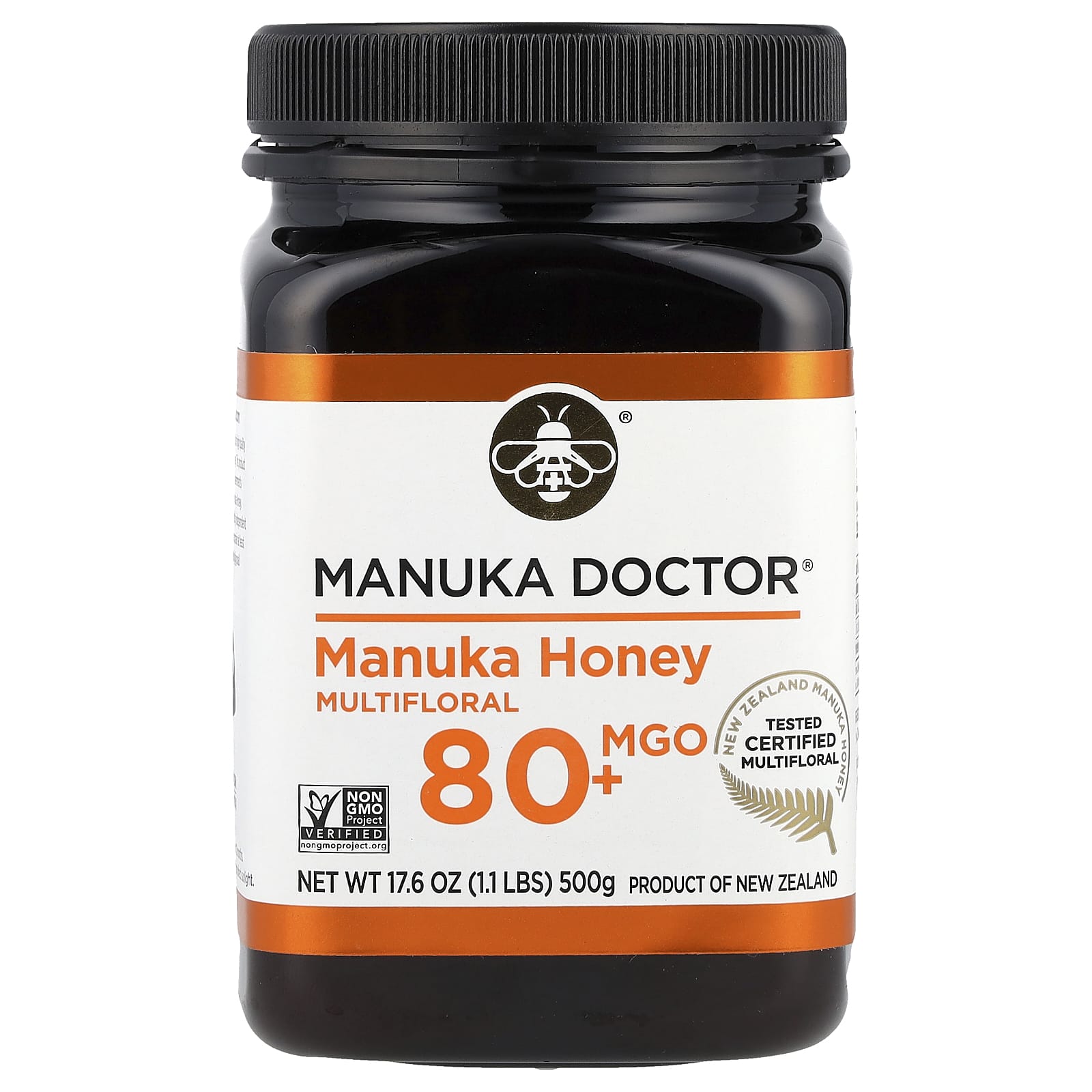 Manuka Doctor, Manuka Honey, Multifloral , MGO 80+, 17.6 oz (500 g)
