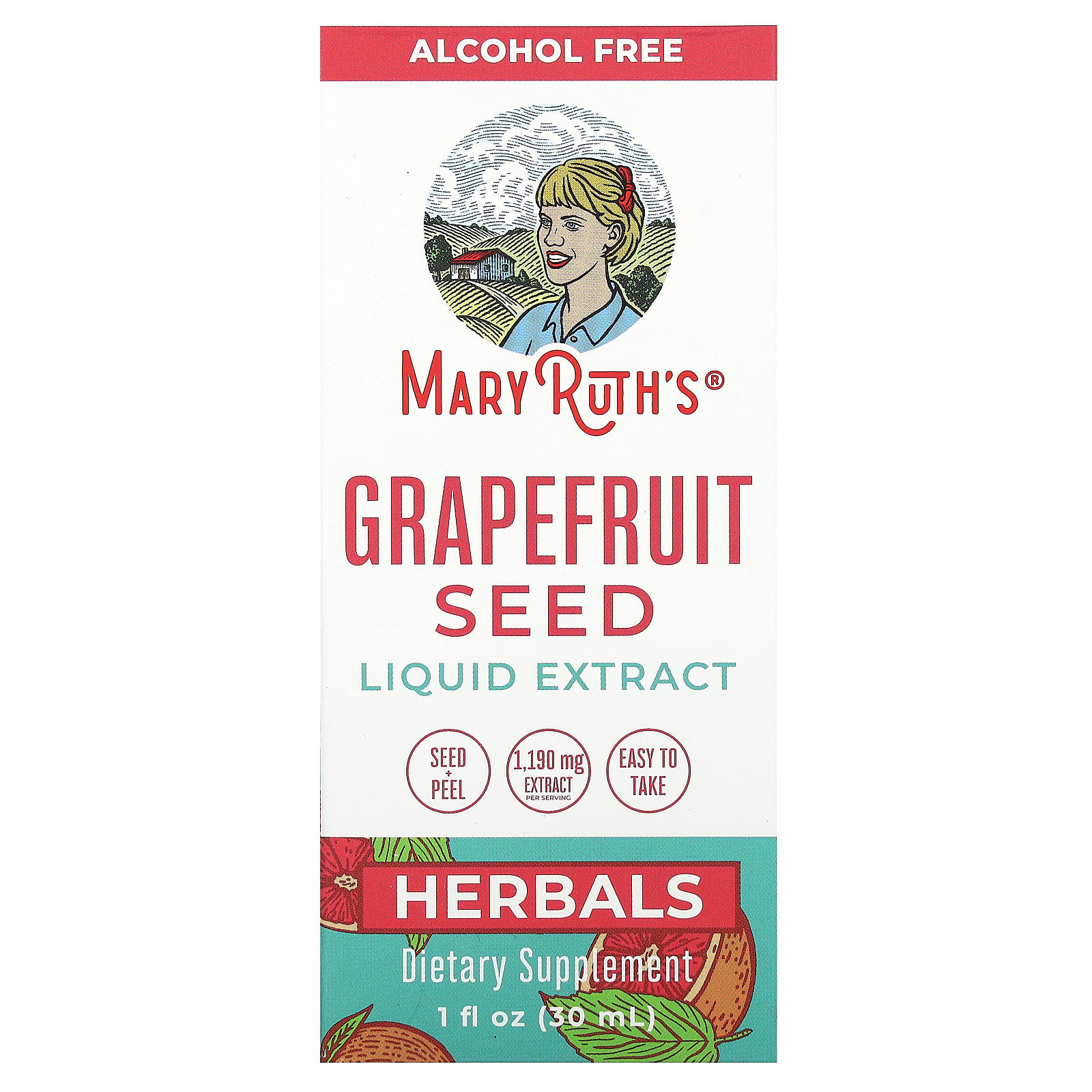 MaryRuth's, Grapefruit Seed Liquid Extract, Alcohol Free, 1,190 mg, 1 fl oz (30 ml) - B0BM4W226P