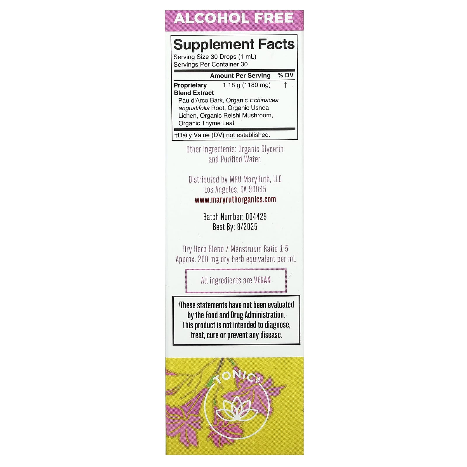 MaryRuth's, Pau d'Arco + Liquid Extract, Alcohol Free, 1 fl oz (30 ml) - B084Q96W1C