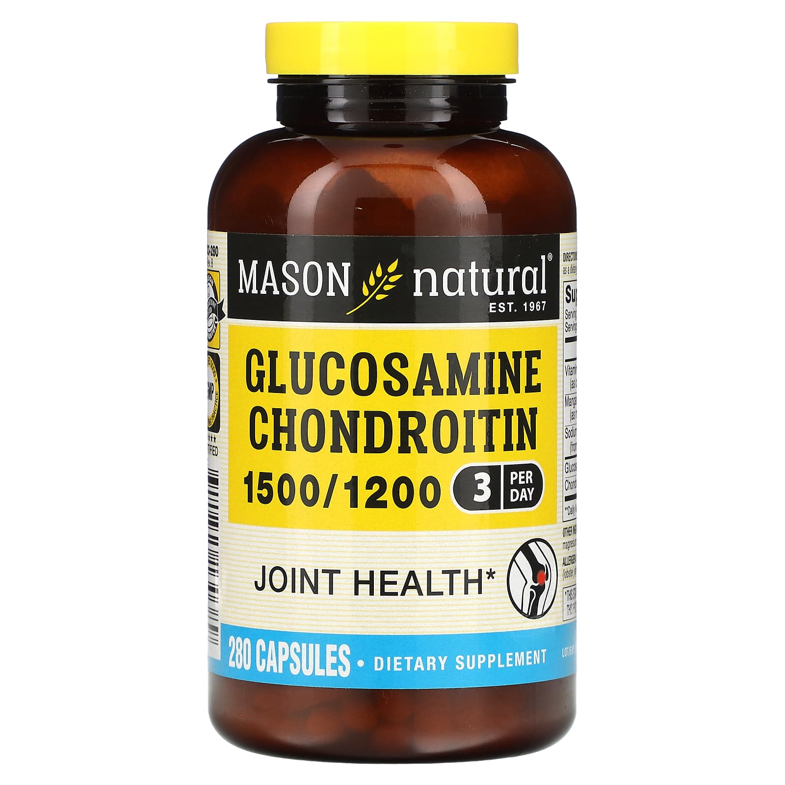 Mason Natural, Glucosamine Chondroitin, 280 Capsules - B00281PGYE